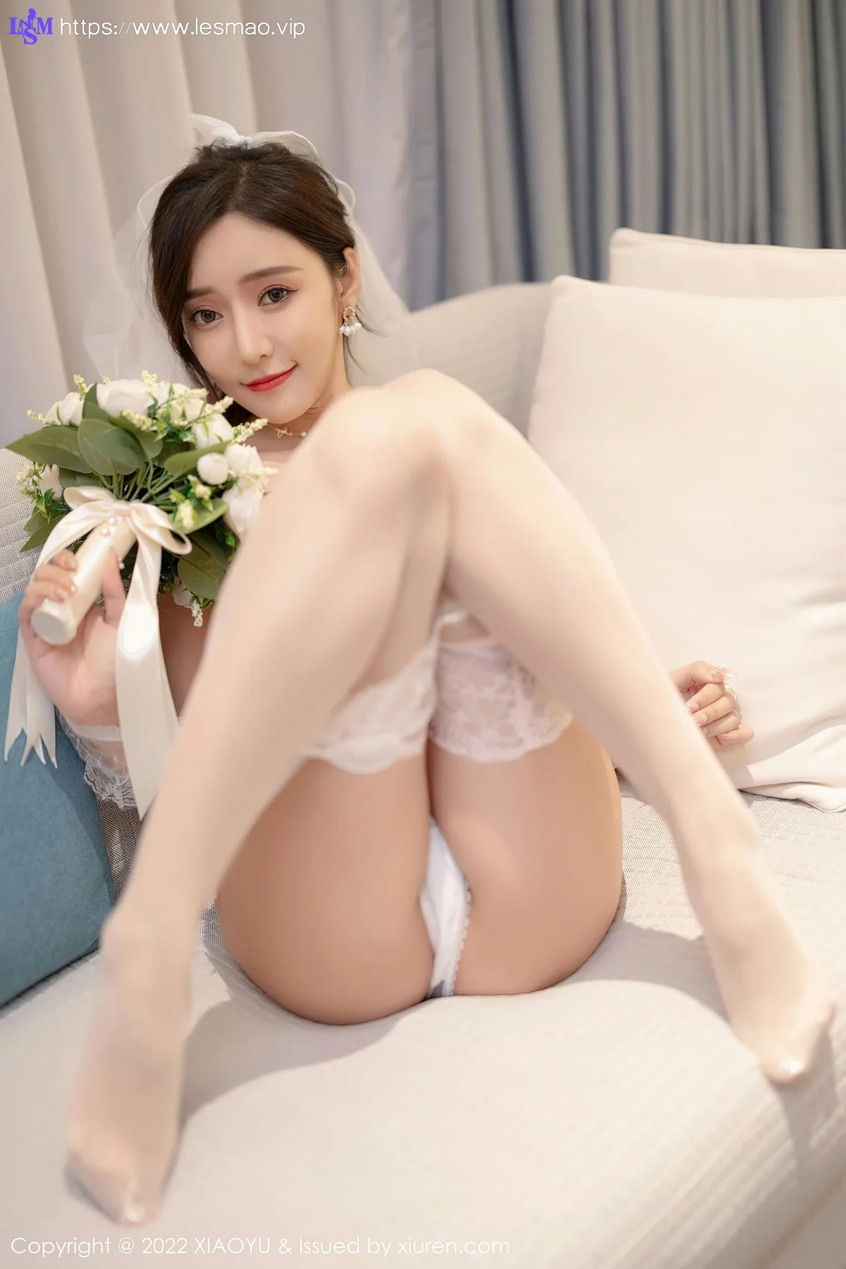 XIAOYU  语画界 Vol.733 白色婚纱礼裙 王馨瑶yanni 惠州旅拍11 - 43