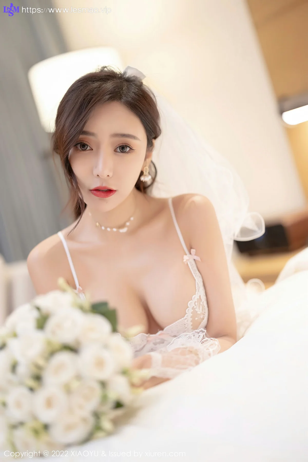XIAOYU  语画界 Vol.733 白色婚纱礼裙 王馨瑶yanni 惠州旅拍11 - 49