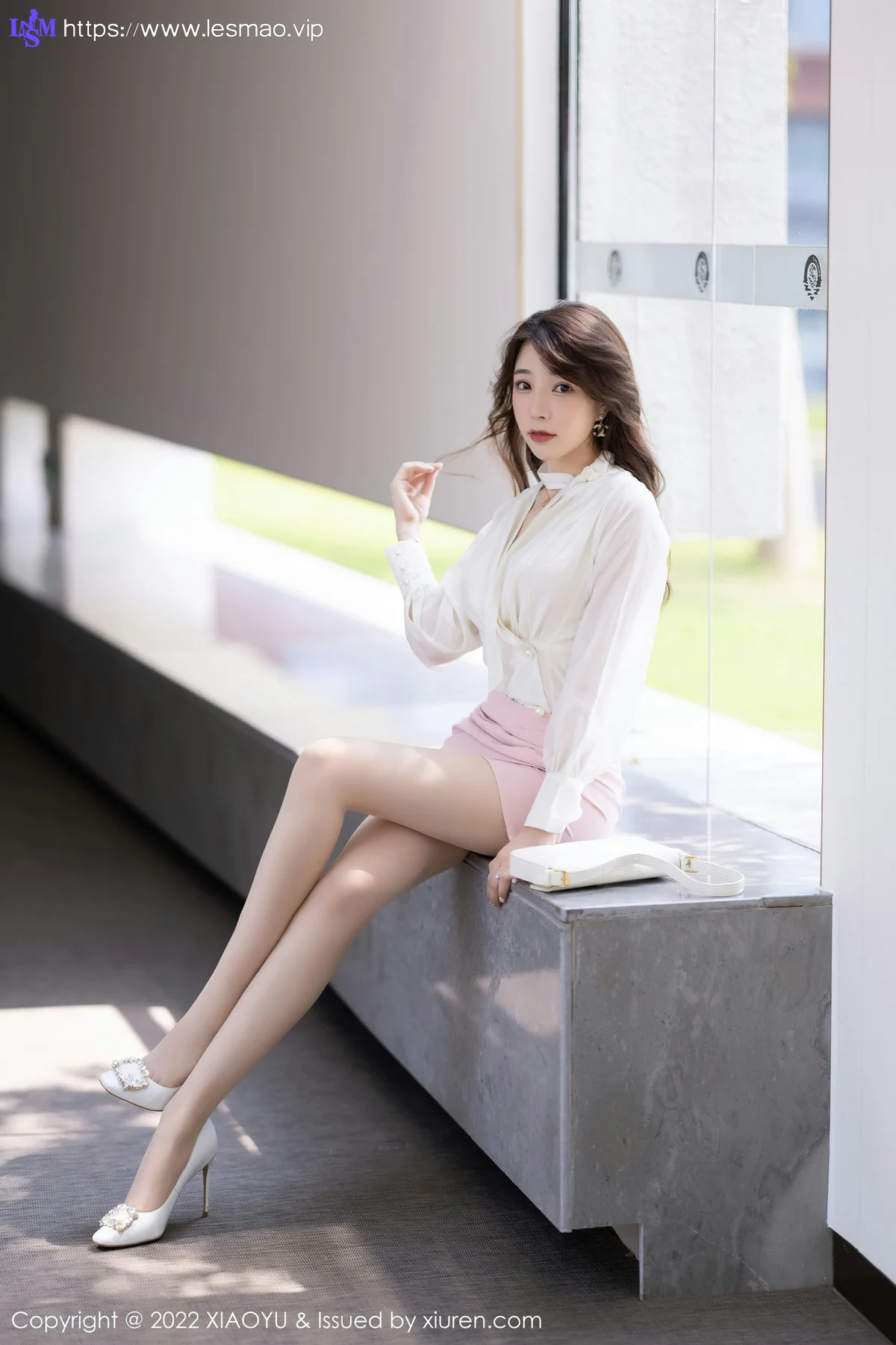 XIAOYU  语画界 Vol.876  徐莉芝Booty 粉色蕾丝内衣性感写真 - 6