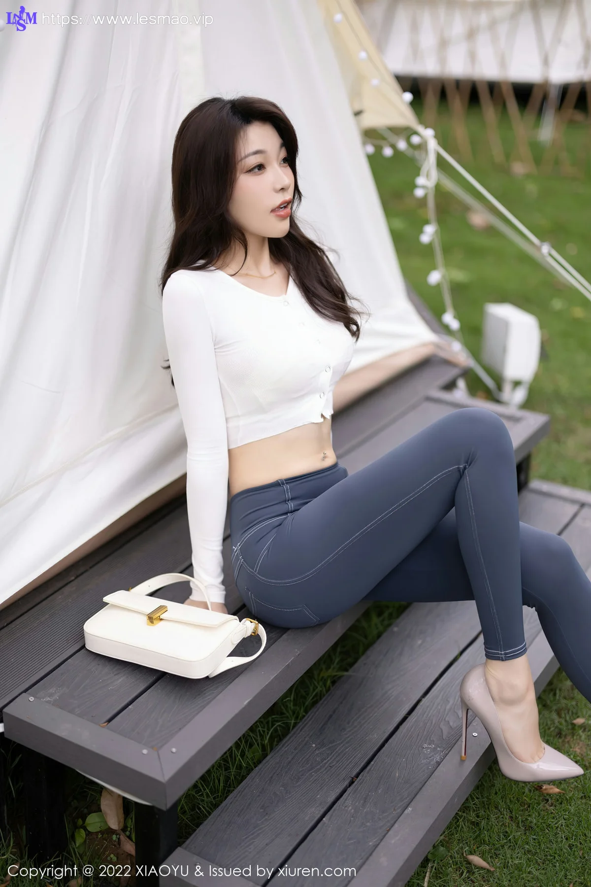 XIAOYU  语画界 Vol.911  徐莉芝Booty 白色蕾丝情趣 - 14