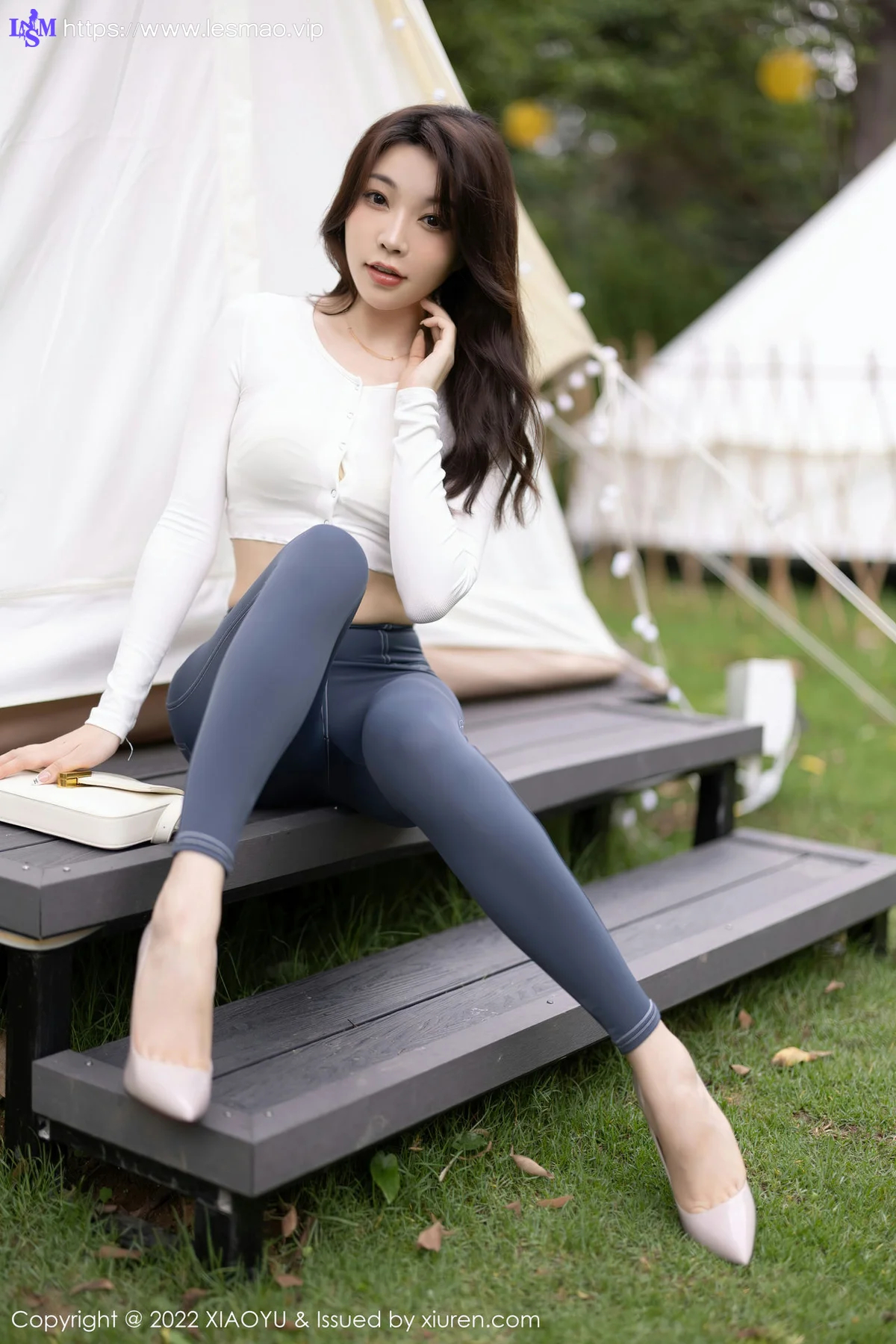 XIAOYU  语画界 Vol.911  徐莉芝Booty 白色蕾丝情趣 - 15