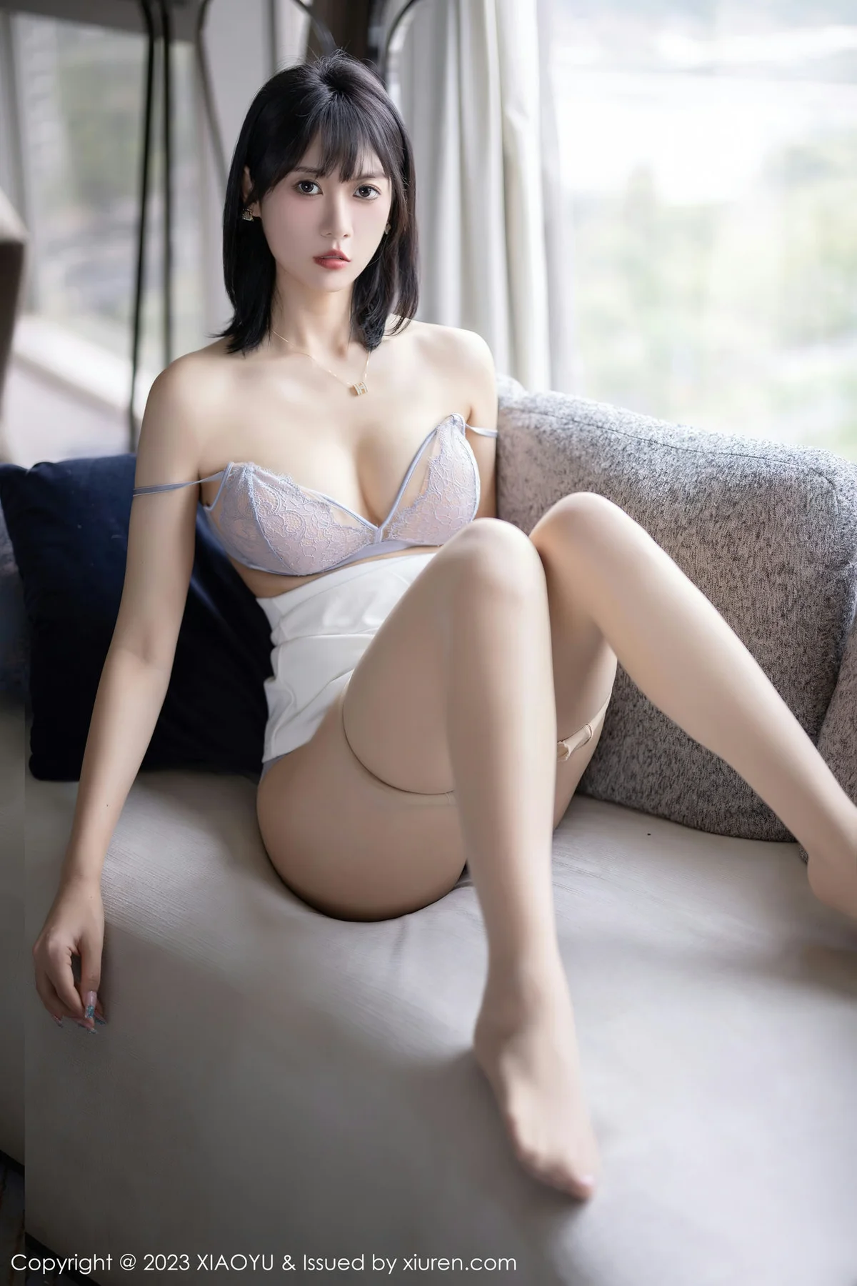 XIAOYU  语画界 Vol.954  林子遥 紫灰色内衣写真 - 45