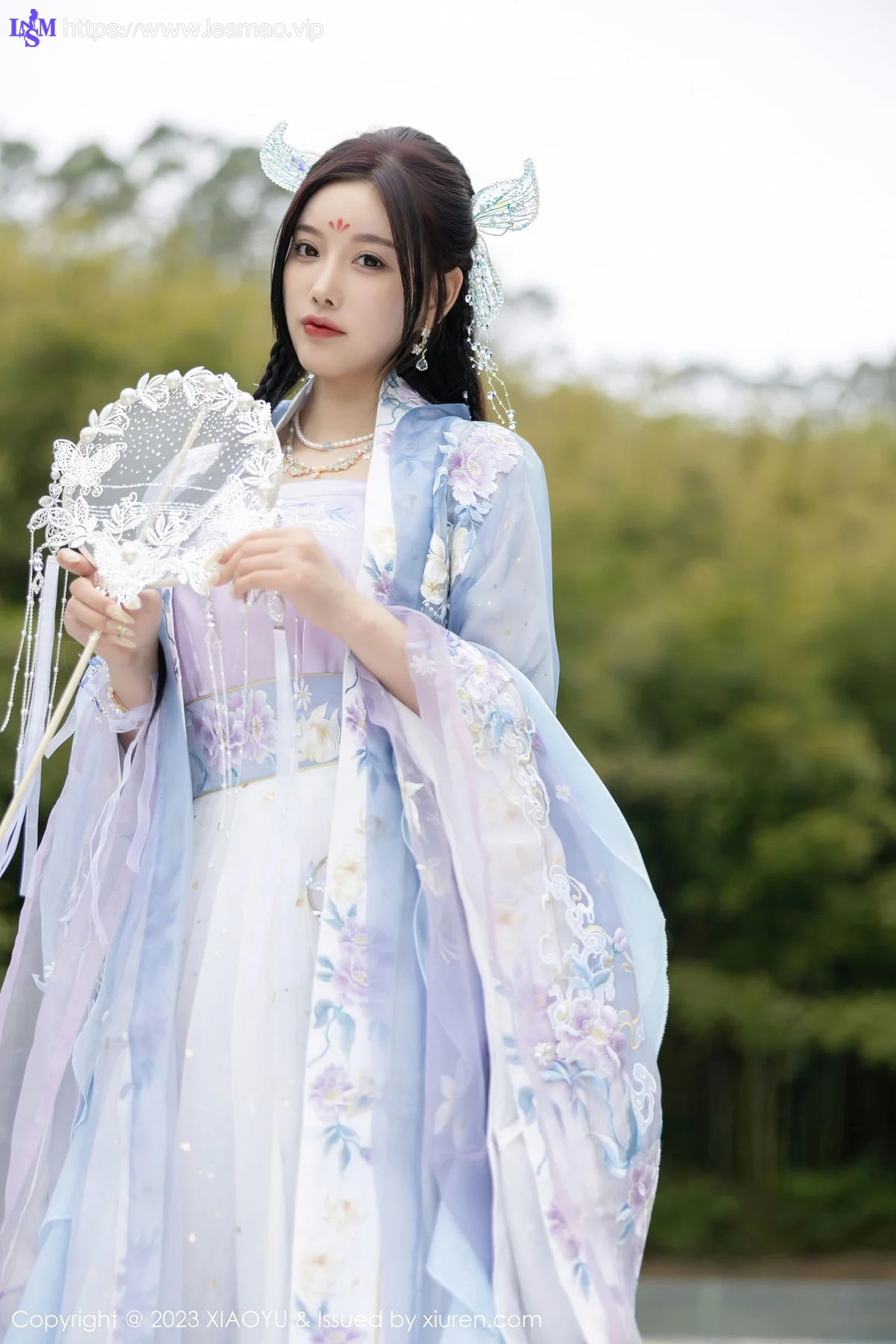 XIAOYU  语画界 Vol.970  杨晨晨Yome 蓝紫色古装服饰写真2 - 18