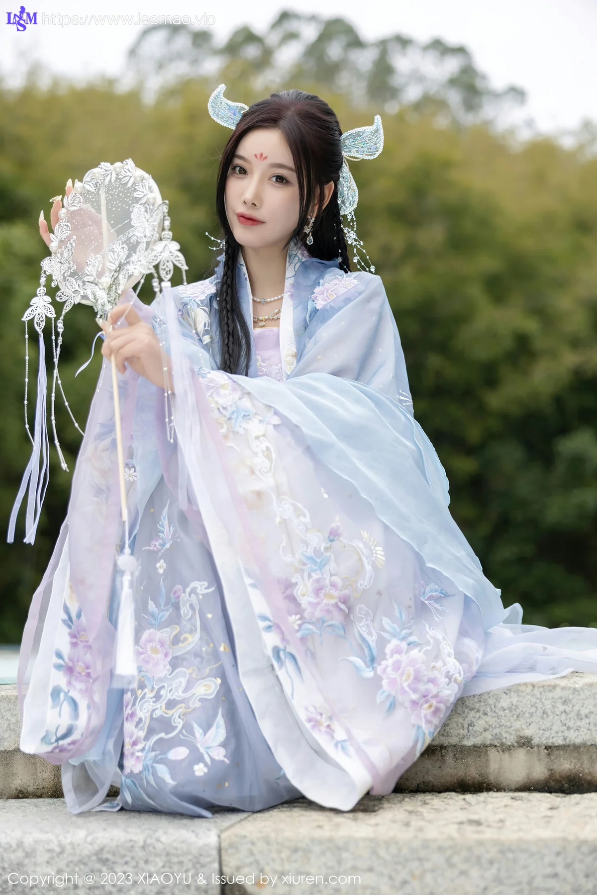 XIAOYU  语画界 Vol.970  杨晨晨Yome 蓝紫色古装服饰写真2 - 19