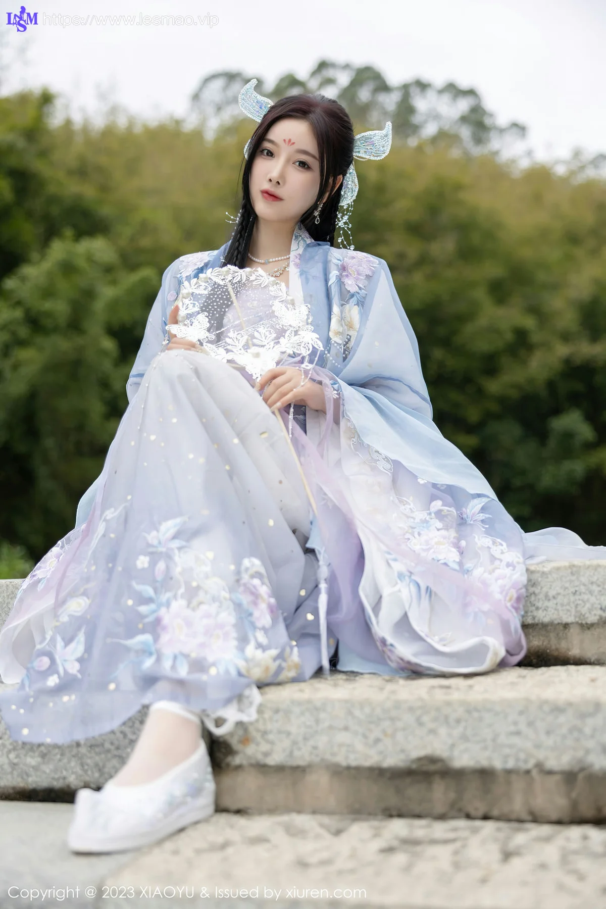 XIAOYU  语画界 Vol.970  杨晨晨Yome 蓝紫色古装服饰写真2 - 20