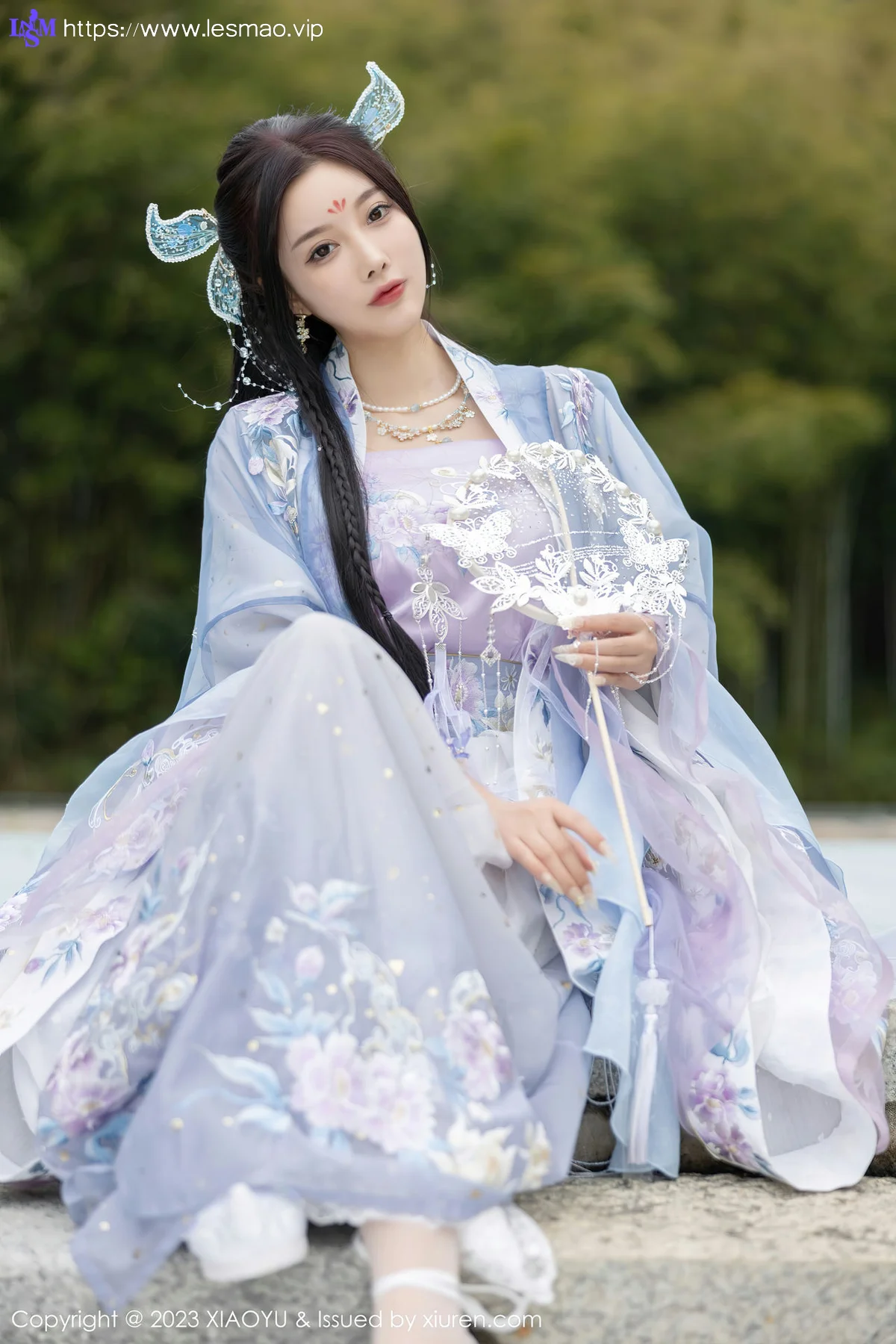 XIAOYU  语画界 Vol.970  杨晨晨Yome 蓝紫色古装服饰写真2 - 21