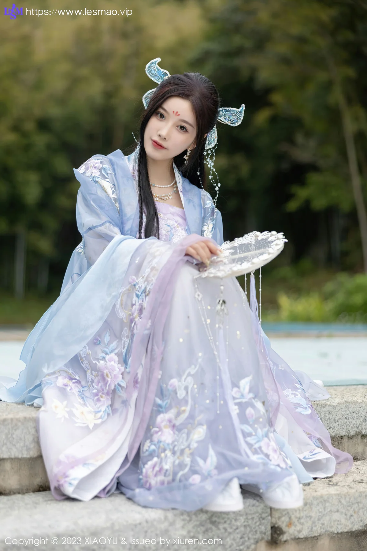 XIAOYU  语画界 Vol.970  杨晨晨Yome 蓝紫色古装服饰写真2 - 23