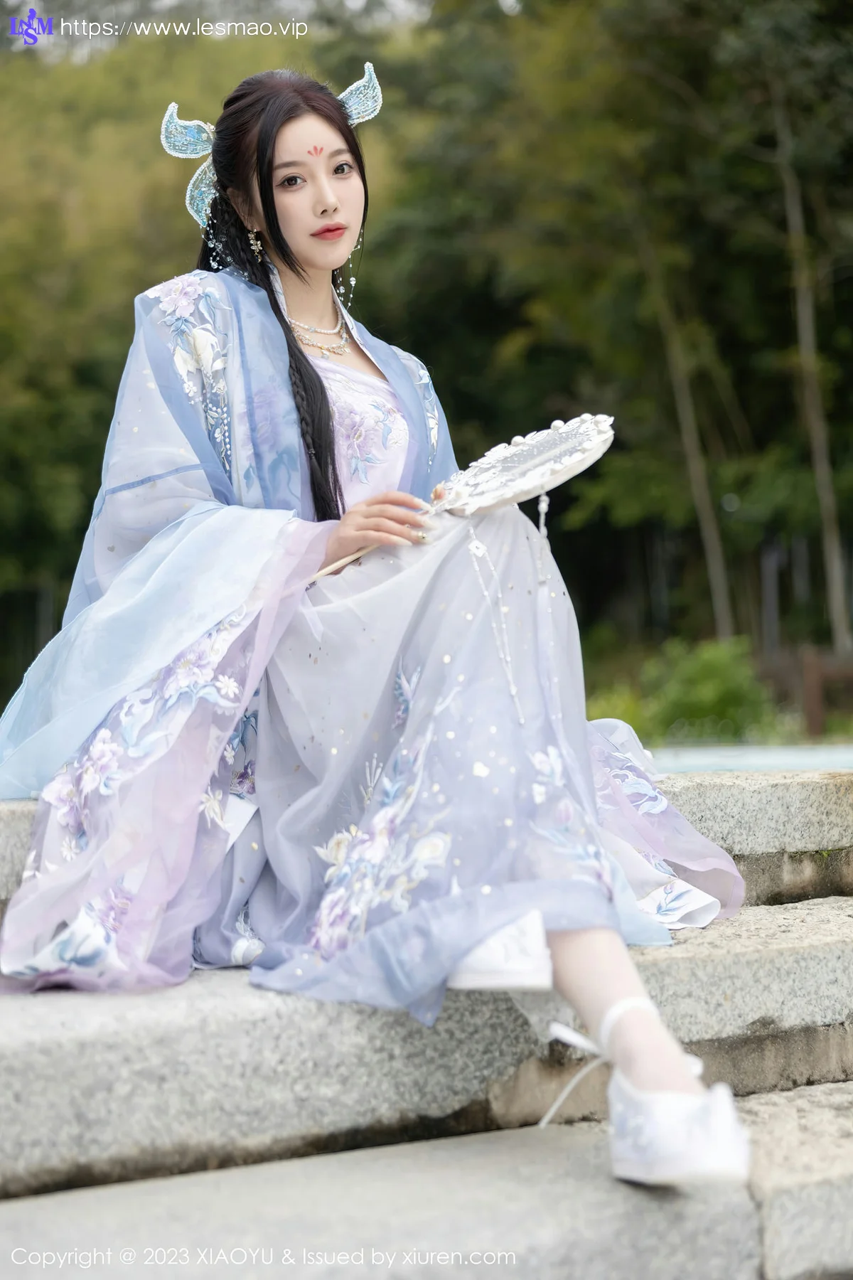 XIAOYU  语画界 Vol.970  杨晨晨Yome 蓝紫色古装服饰写真2 - 24