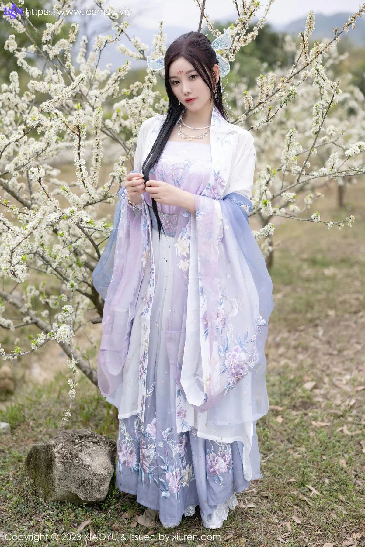 XIAOYU  语画界 Vol.970  杨晨晨Yome 蓝紫色古装服饰写真2 - 49