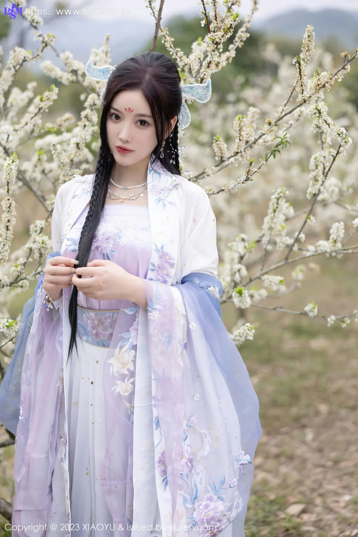 XIAOYU  语画界 Vol.970  杨晨晨Yome 蓝紫色古装服饰写真2 - 50