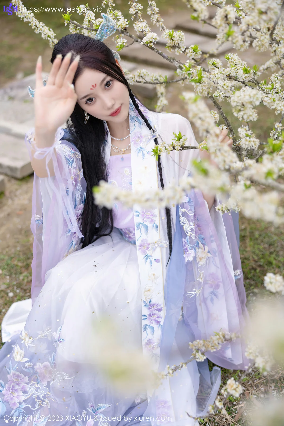 XIAOYU  语画界 Vol.970  杨晨晨Yome 蓝紫色古装服饰写真2 - 57