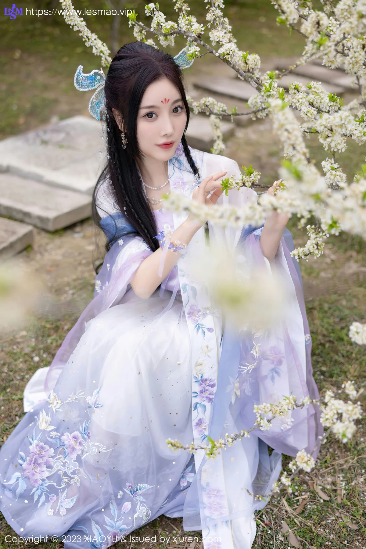 XIAOYU  语画界 Vol.970  杨晨晨Yome 蓝紫色古装服饰写真2 - 58
