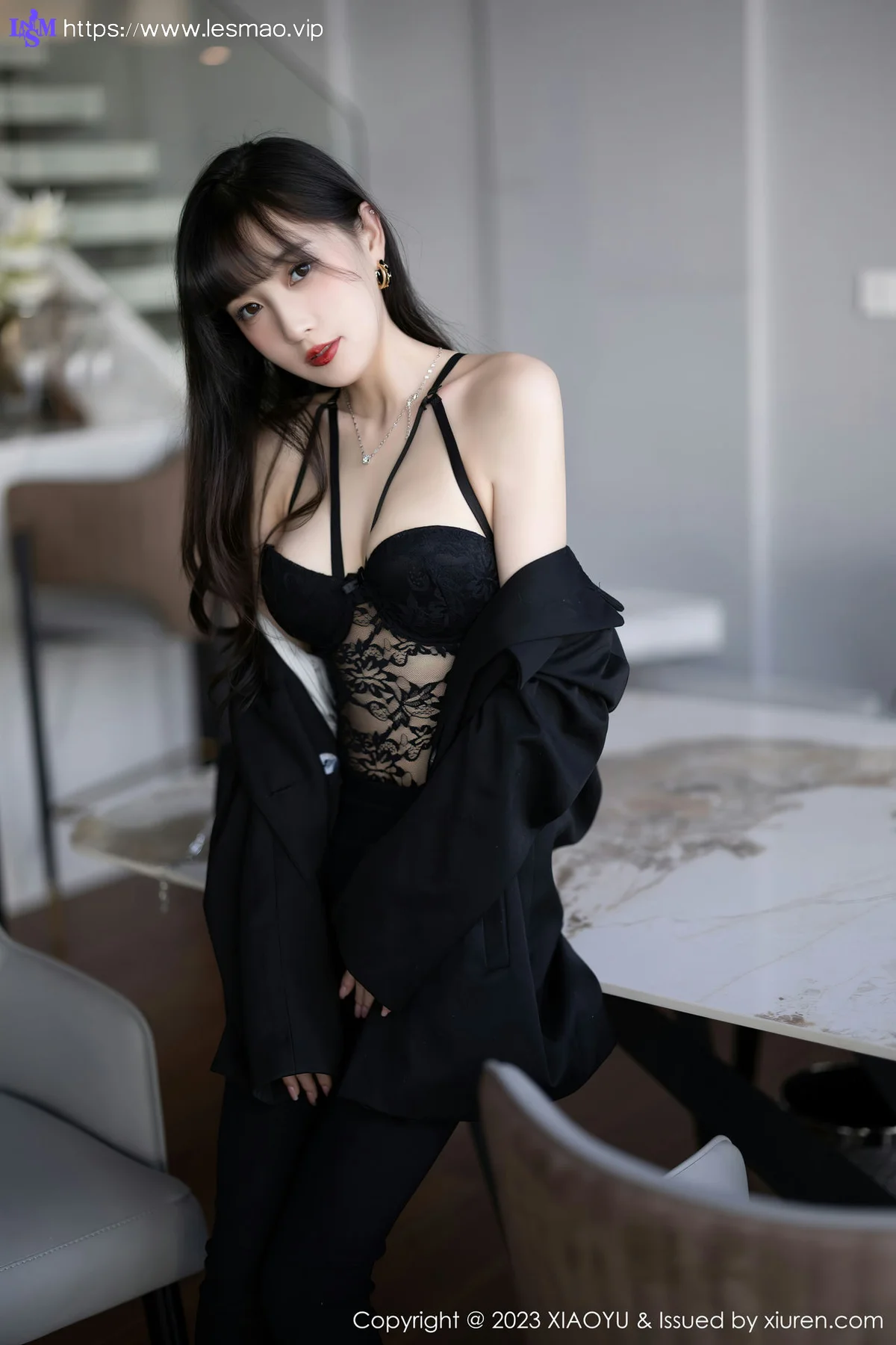 XIAOYU  语画界 Vol.981  林星阑 黑色蕾丝内衣性感写真 - 14