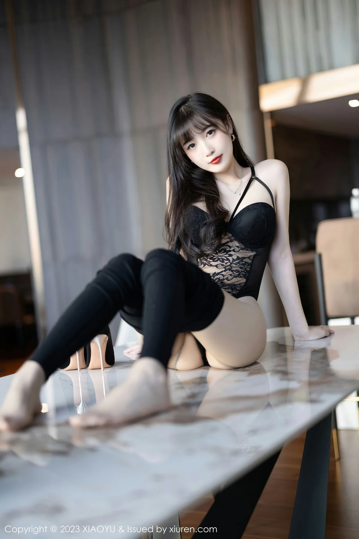 XIAOYU  语画界 Vol.981  林星阑 黑色蕾丝内衣性感写真 - 44