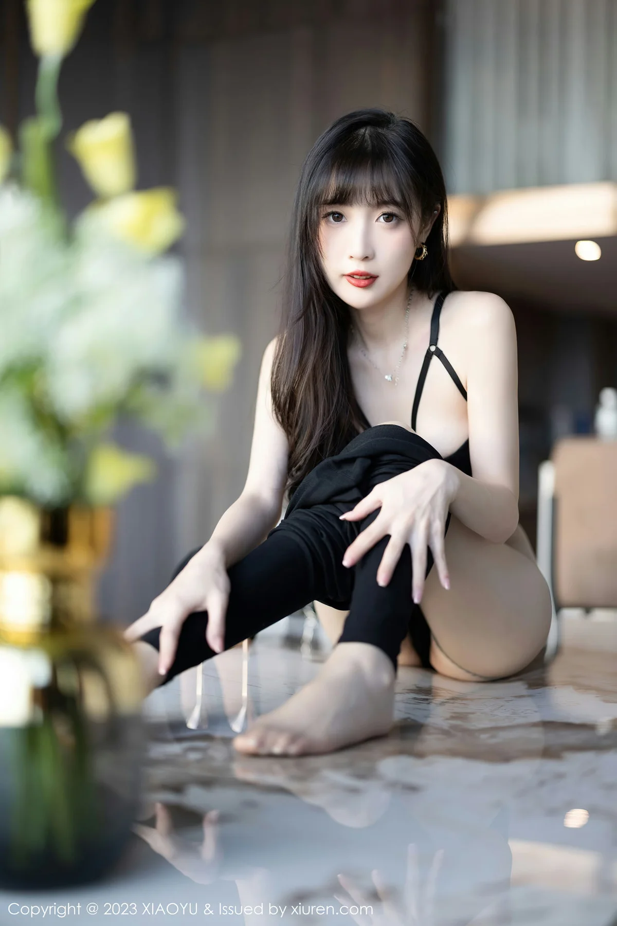 XIAOYU  语画界 Vol.981  林星阑 黑色蕾丝内衣性感写真 - 46