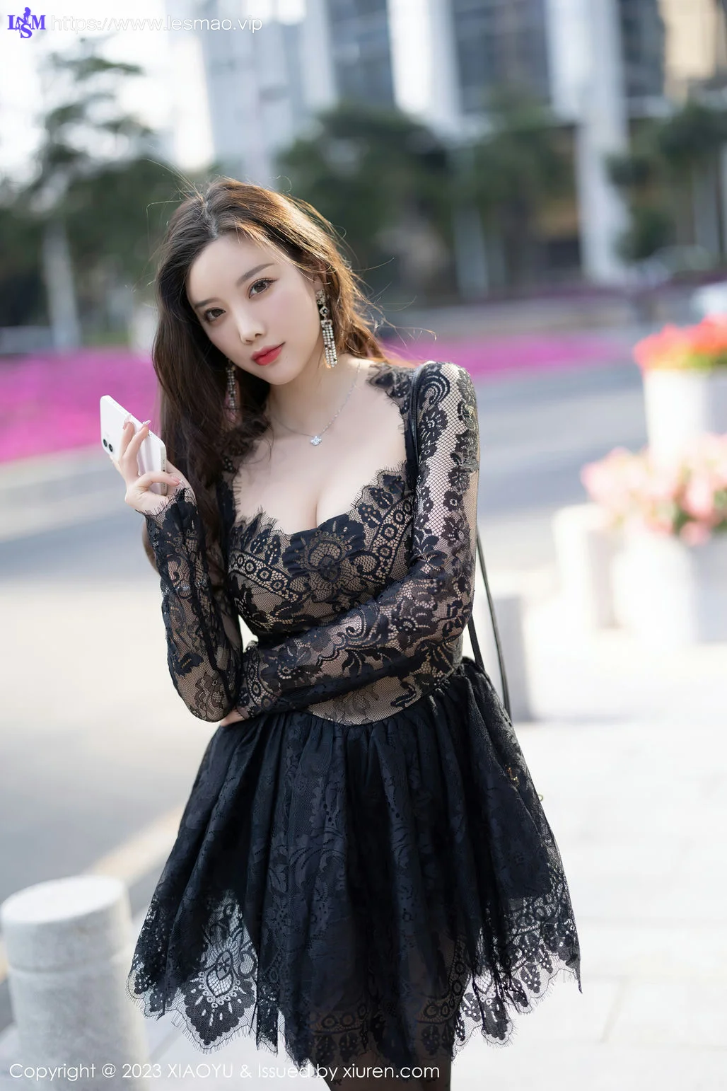 XIAOYU  语画界 Vol.988  杨晨晨Yome 黑丝蕾丝连衣短裙性感写真1 - 33