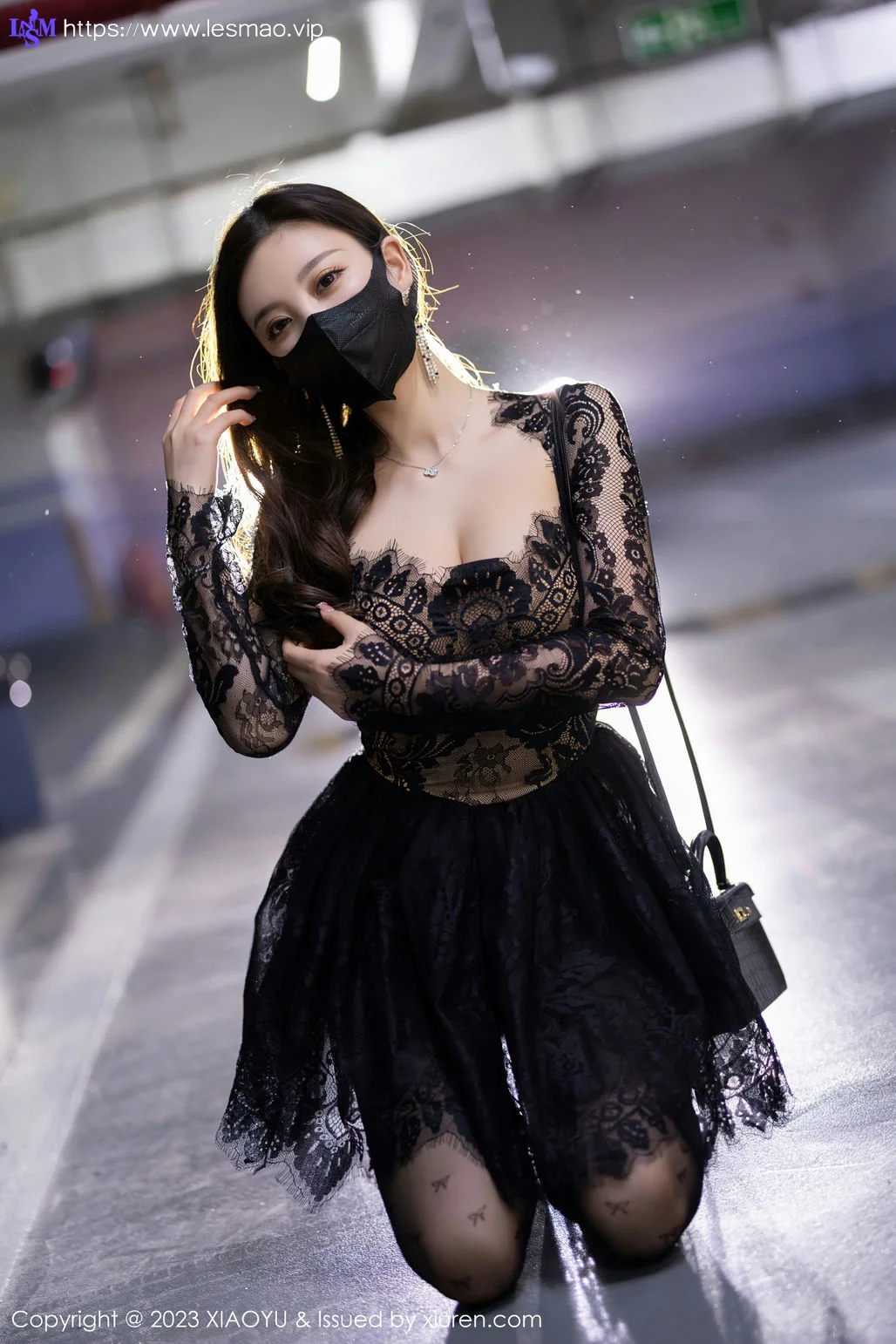 XIAOYU  语画界 Vol.988  杨晨晨Yome 黑丝蕾丝连衣短裙性感写真1 - 35