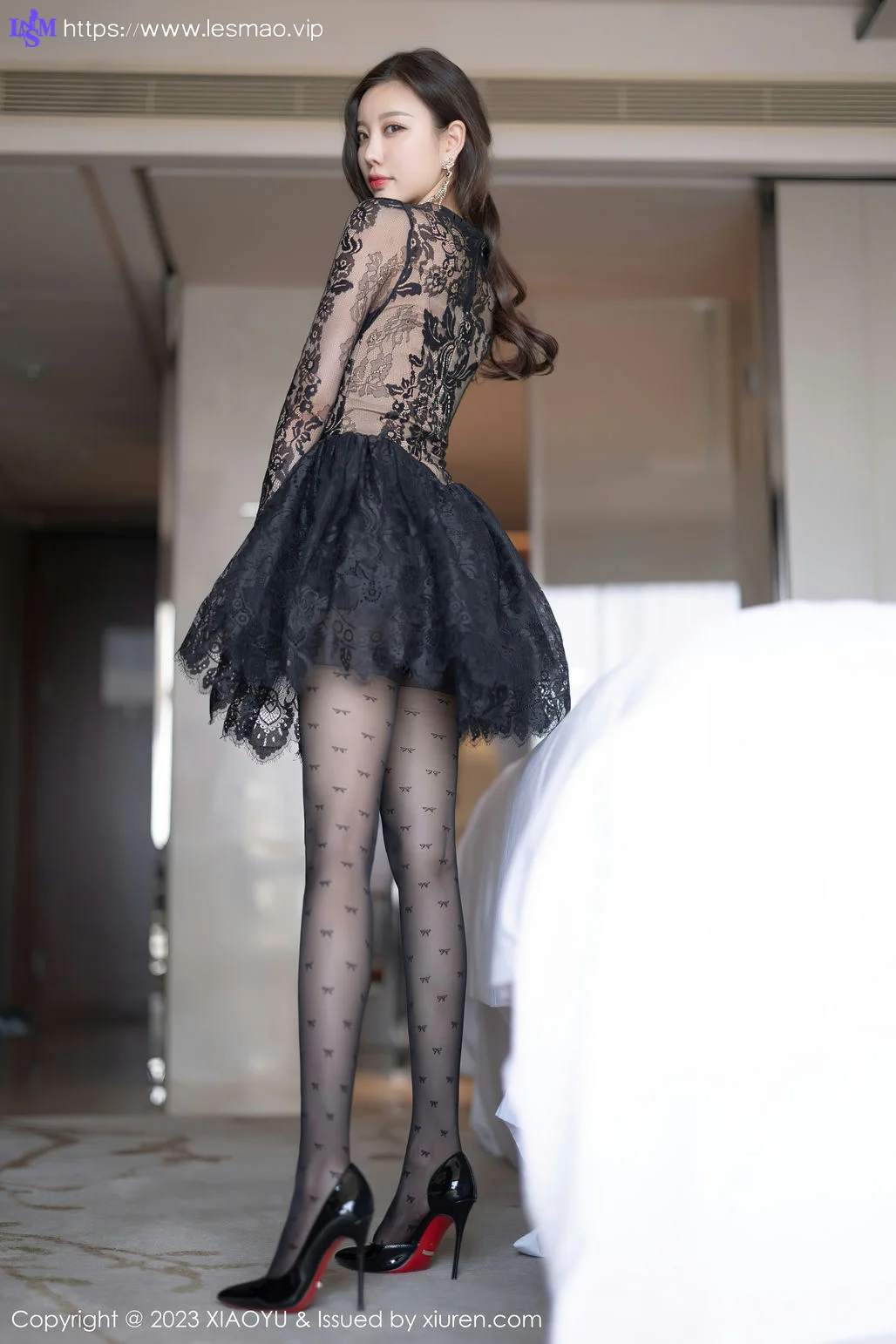 XIAOYU  语画界 Vol.988  杨晨晨Yome 黑丝蕾丝连衣短裙性感写真1 - 50