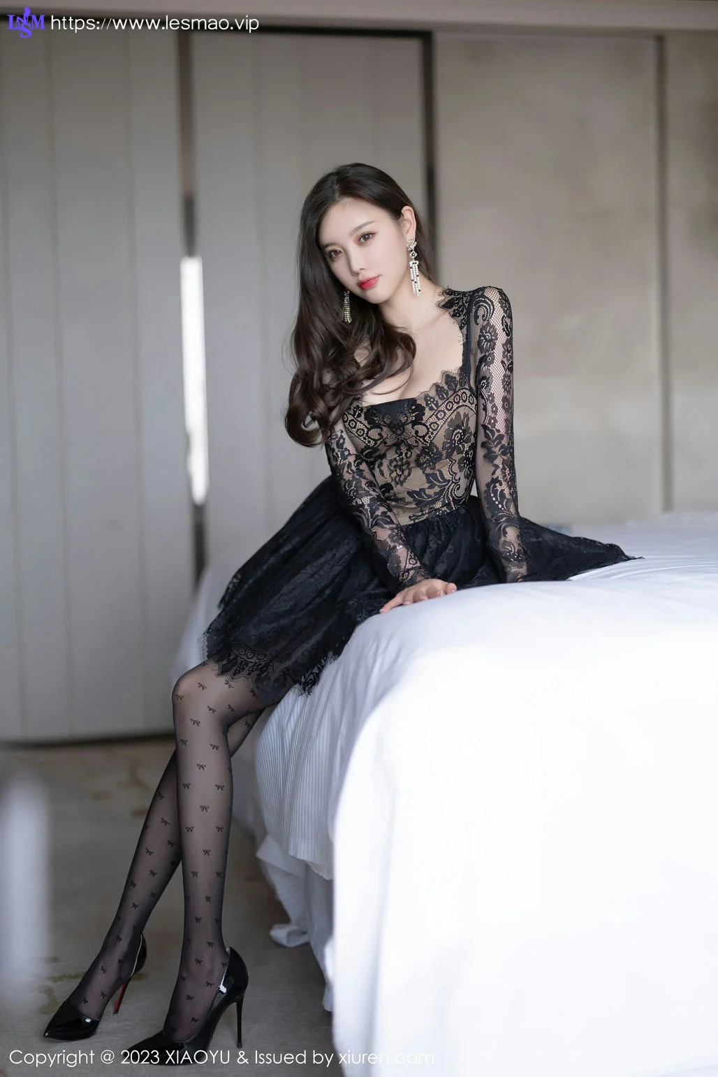 XIAOYU  语画界 Vol.988  杨晨晨Yome 黑丝蕾丝连衣短裙性感写真1 - 51