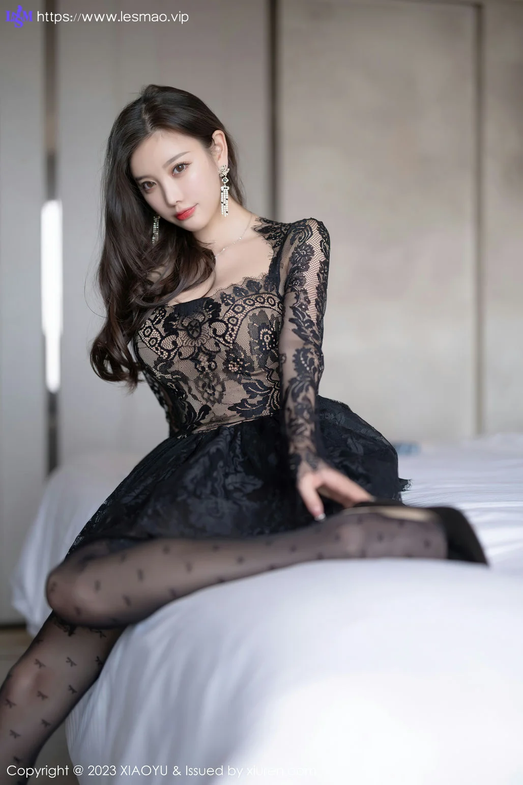 XIAOYU  语画界 Vol.988  杨晨晨Yome 黑丝蕾丝连衣短裙性感写真1 - 53