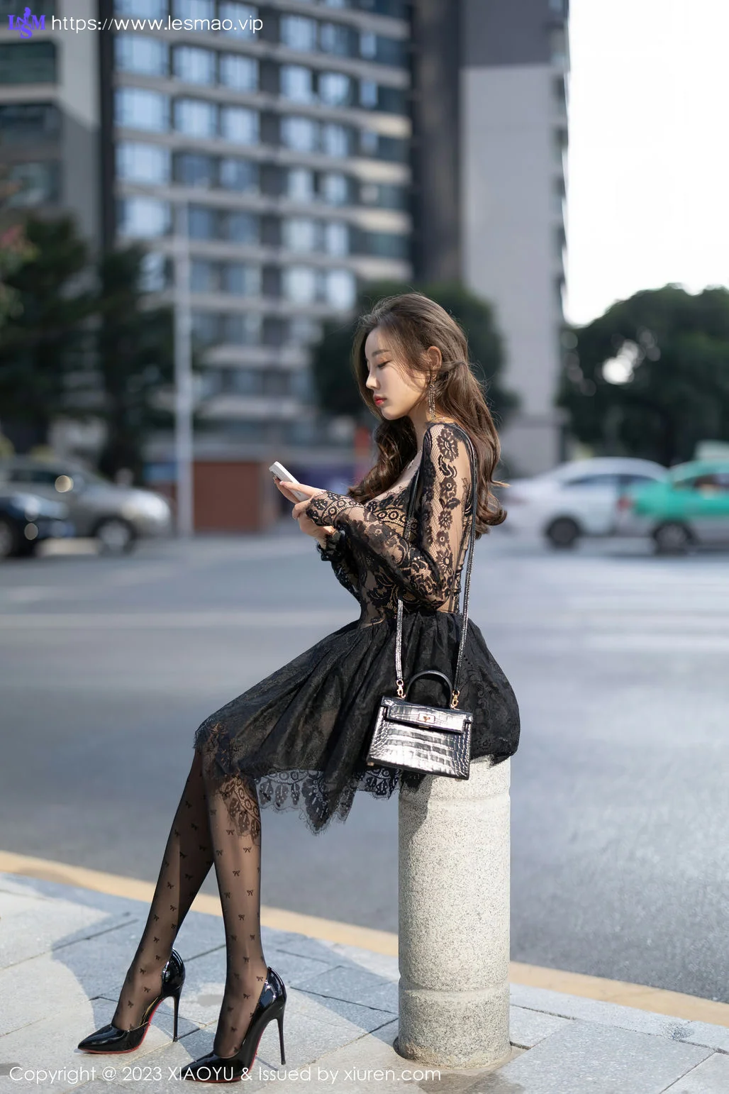 XIAOYU  语画界 Vol.988  杨晨晨Yome 黑丝蕾丝连衣短裙性感写真1 - 55
