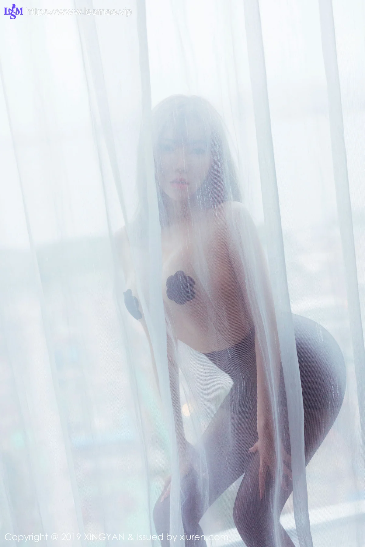 XINGYAN 星颜社 Vol.131 乳贴黑丝 柴婉艺Averie性感黑丝写真 - 25