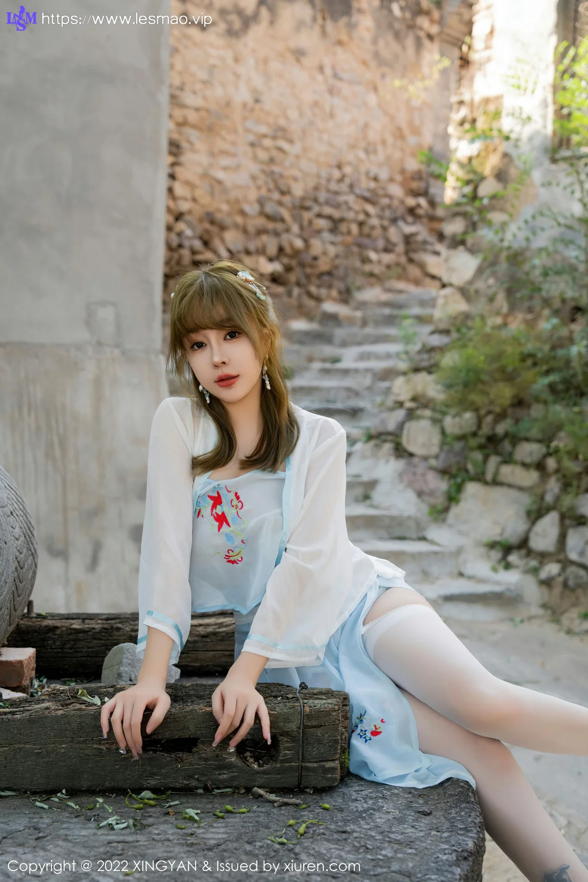 XINGYAN 星颜社 Vol.150 王雨纯 白色轻透古装服饰性感写真1 - 16