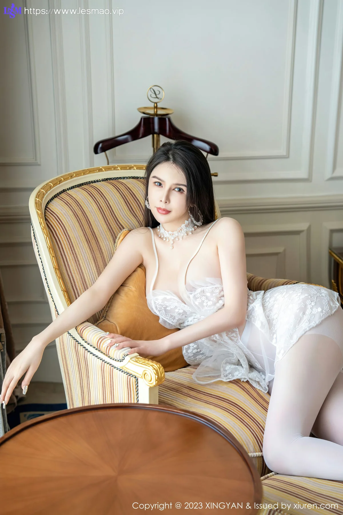XINGYAN 星颜社 Vol.164 李丽莎 白色网纱服饰首套写真 - 3