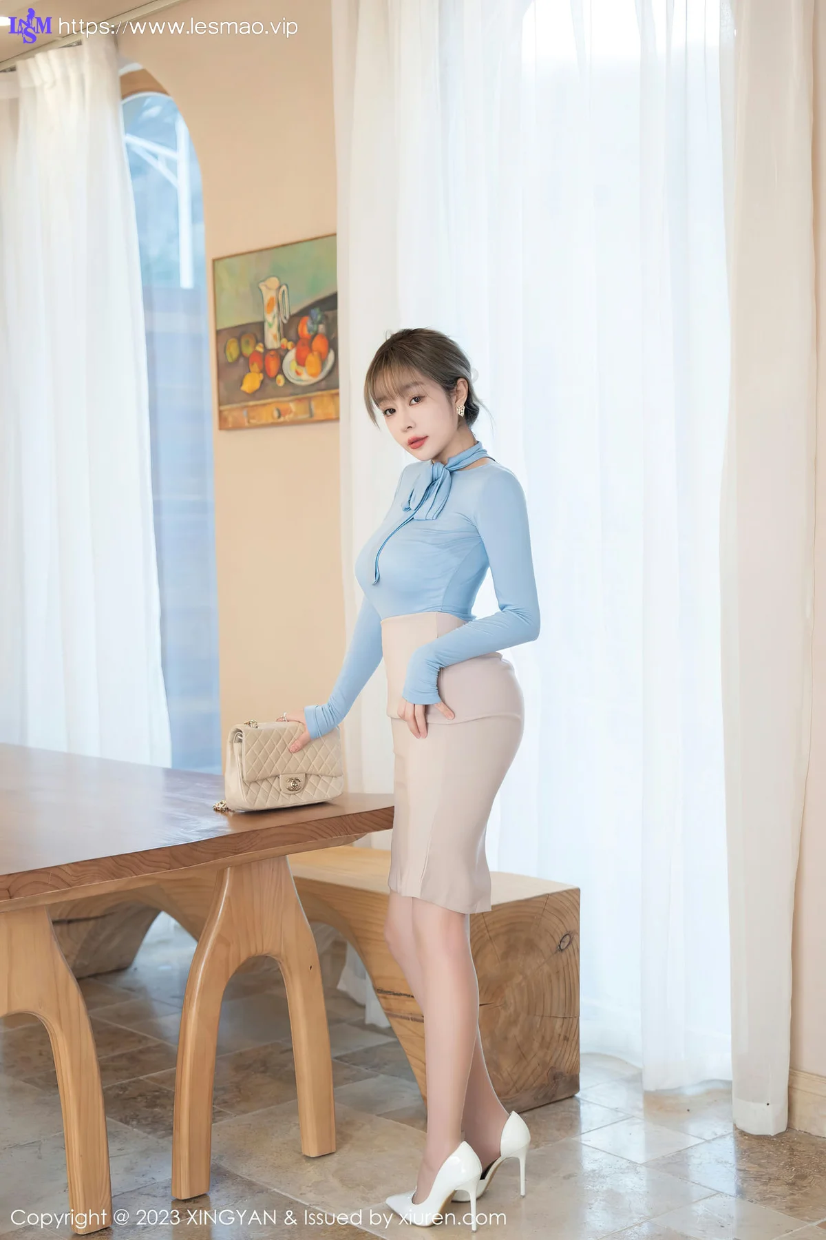 XINGYAN 星颜社 Vol.177 王雨纯 杏色短裙熟女写真11 - 6