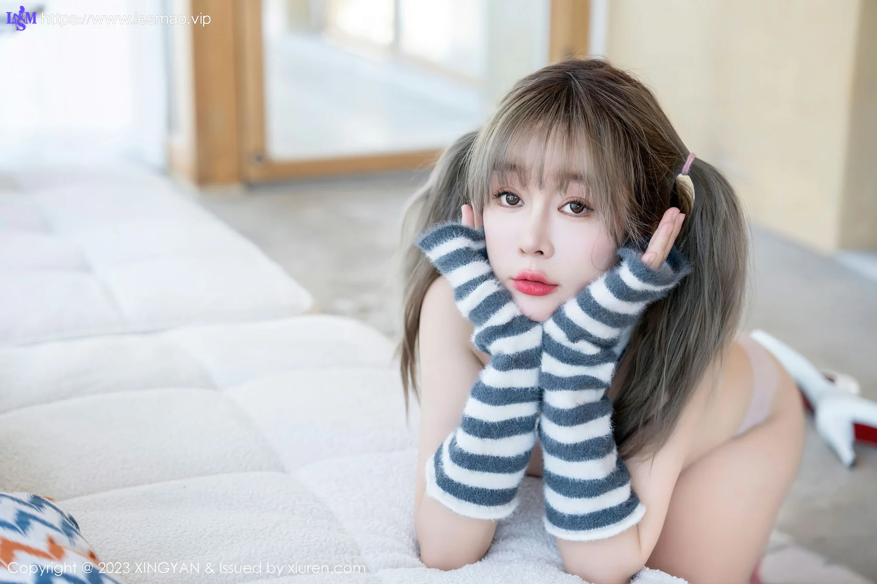 XINGYAN 星颜社 Vol.189 王雨纯 白色丝袜双马尾写真 - 57