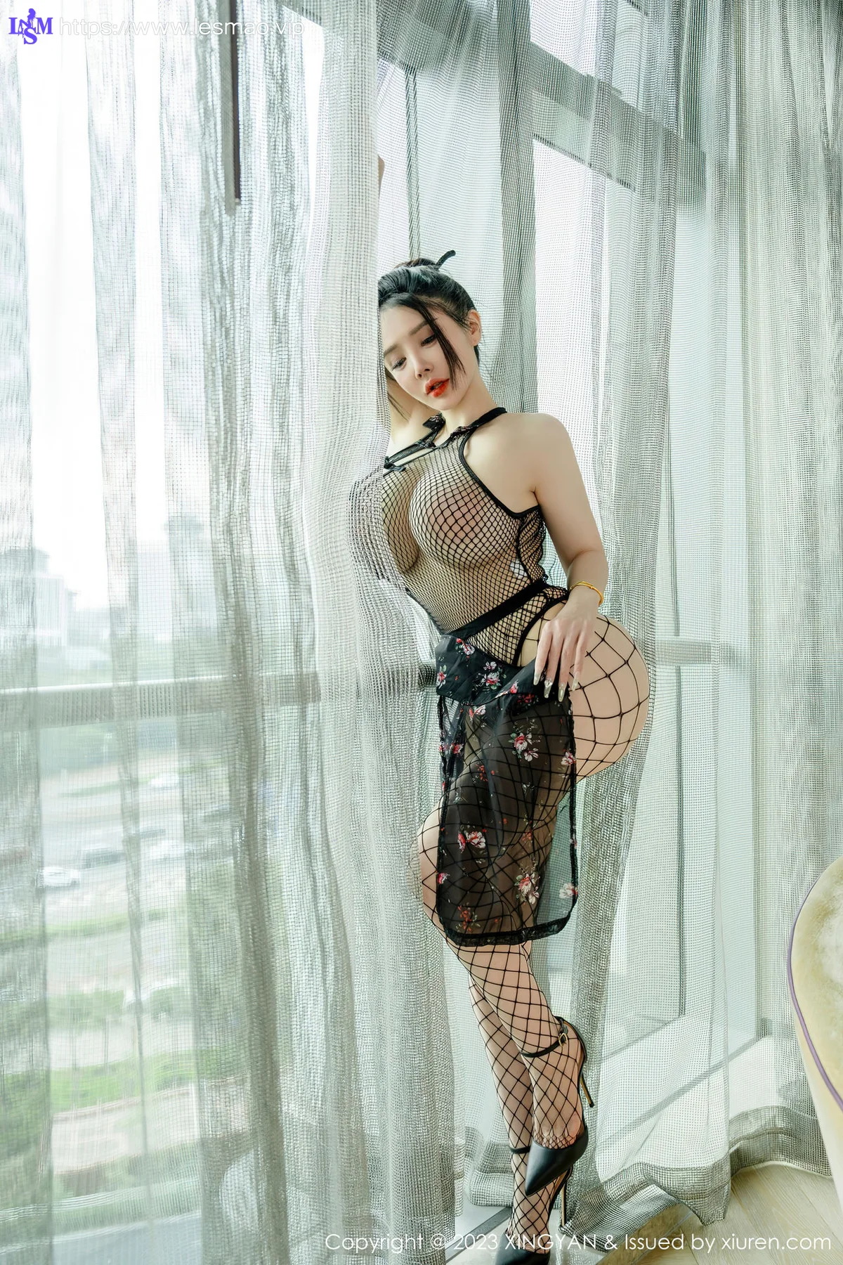 XINGYAN 星颜社 Vol.207 潘娇娇 网格连体衣3 - 65