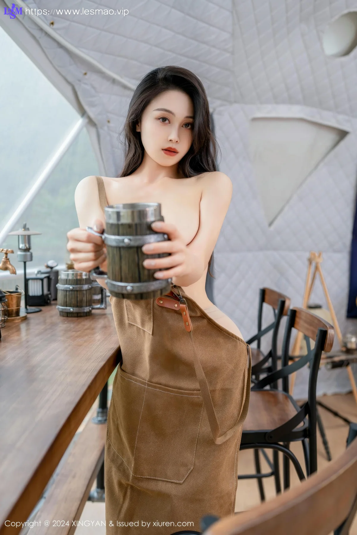 XINGYAN 星颜社 Vol.264 清妙 咖啡色围裙性感写真11 - 23