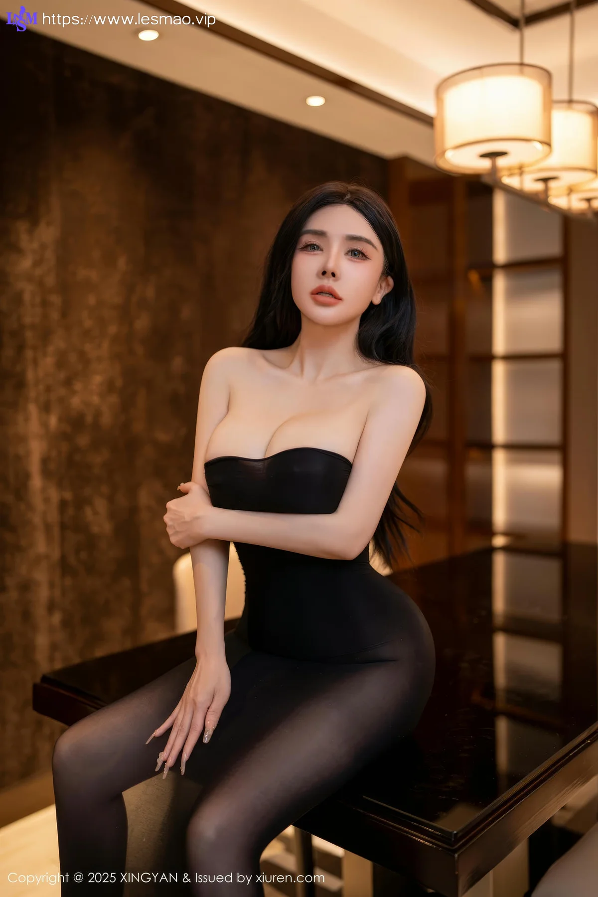 XINGYAN 星颜社 Vol.309 潘思沁 肥臀玉体黑丝 - 7