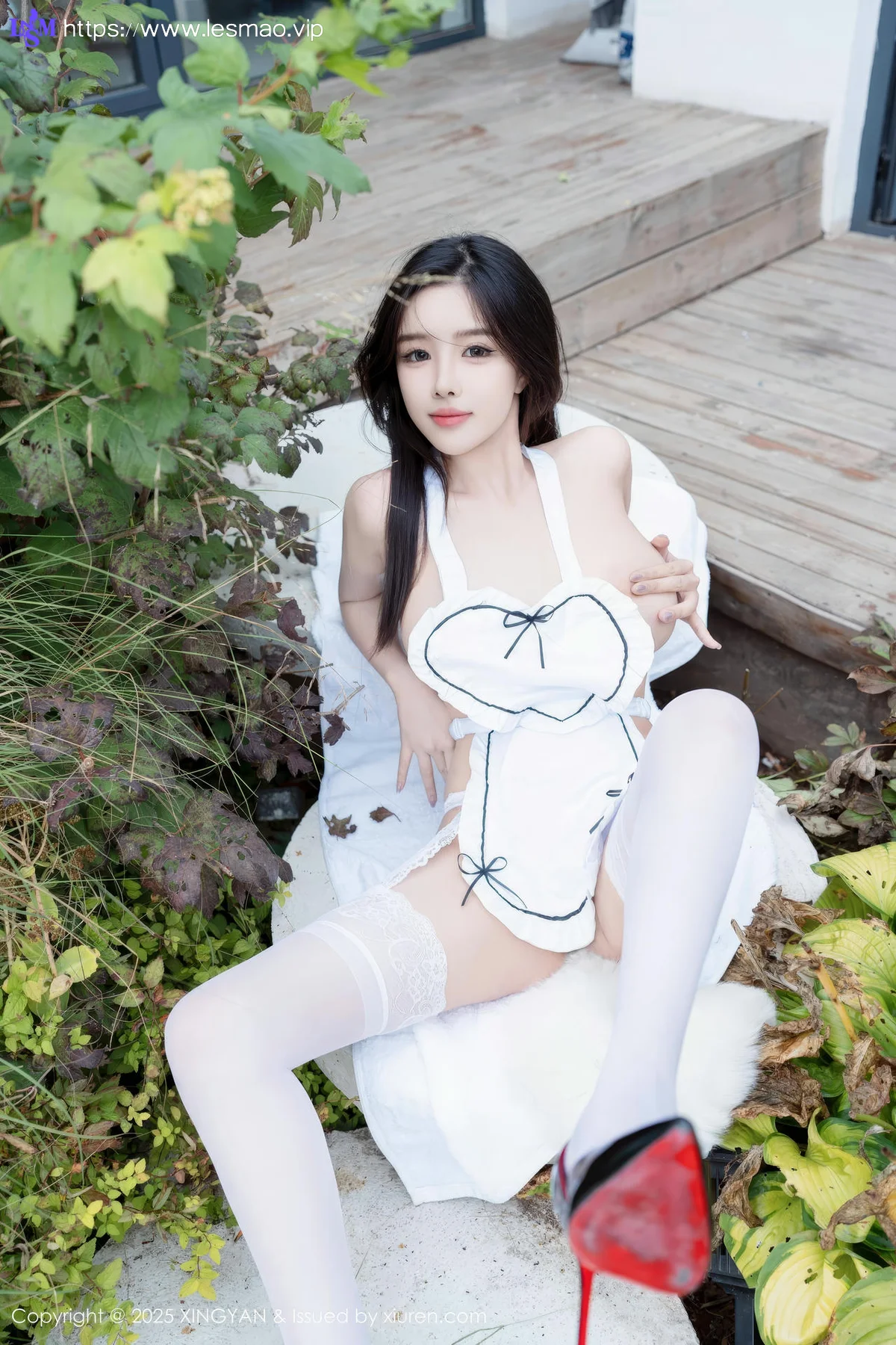 XINGYAN 星颜社 Vol.310 袁圆 白丝厨娘制服 - 56