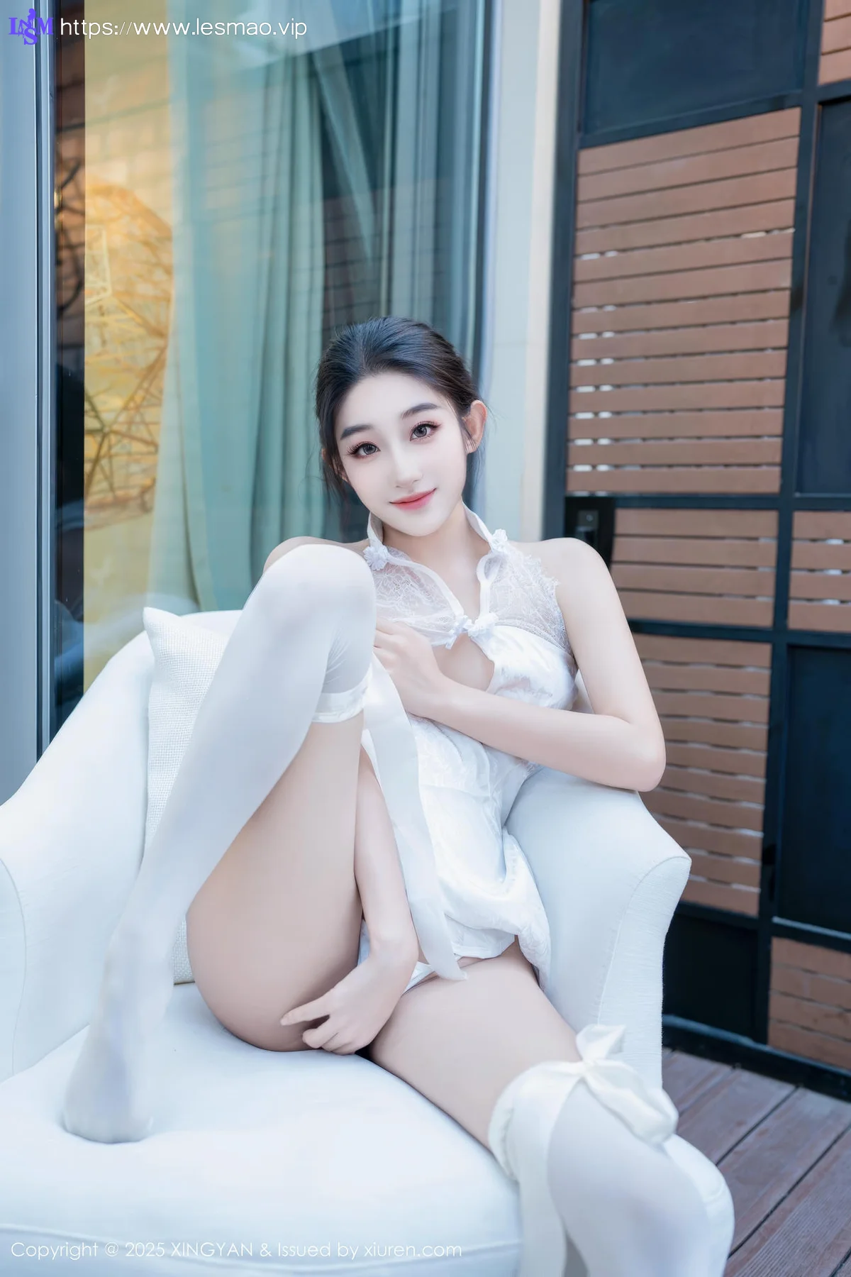 XINGYAN 星颜社 Vol.313 星冉 性感白色旗袍 - 43