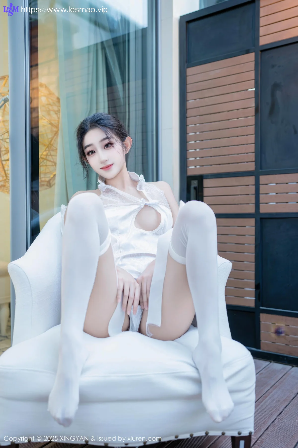XINGYAN 星颜社 Vol.313 星冉 性感白色旗袍 - 44