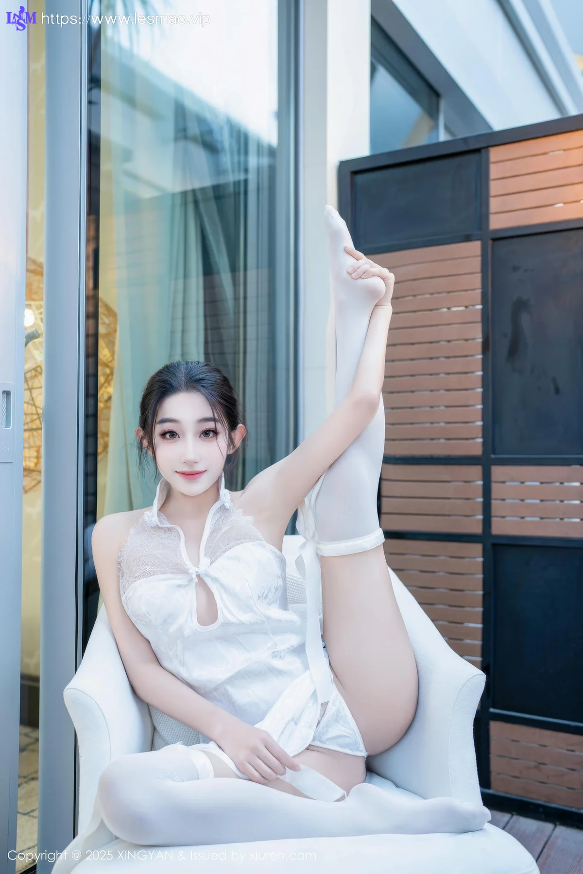 XINGYAN 星颜社 Vol.313 星冉 性感白色旗袍 - 47