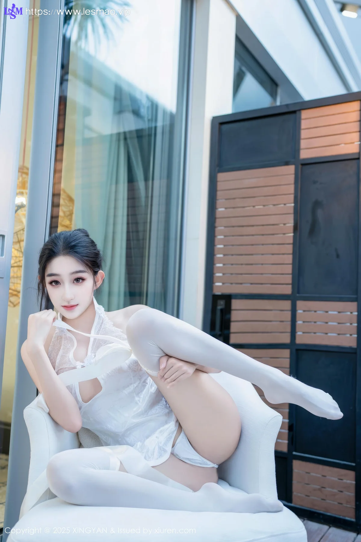 XINGYAN 星颜社 Vol.313 星冉 性感白色旗袍 - 48