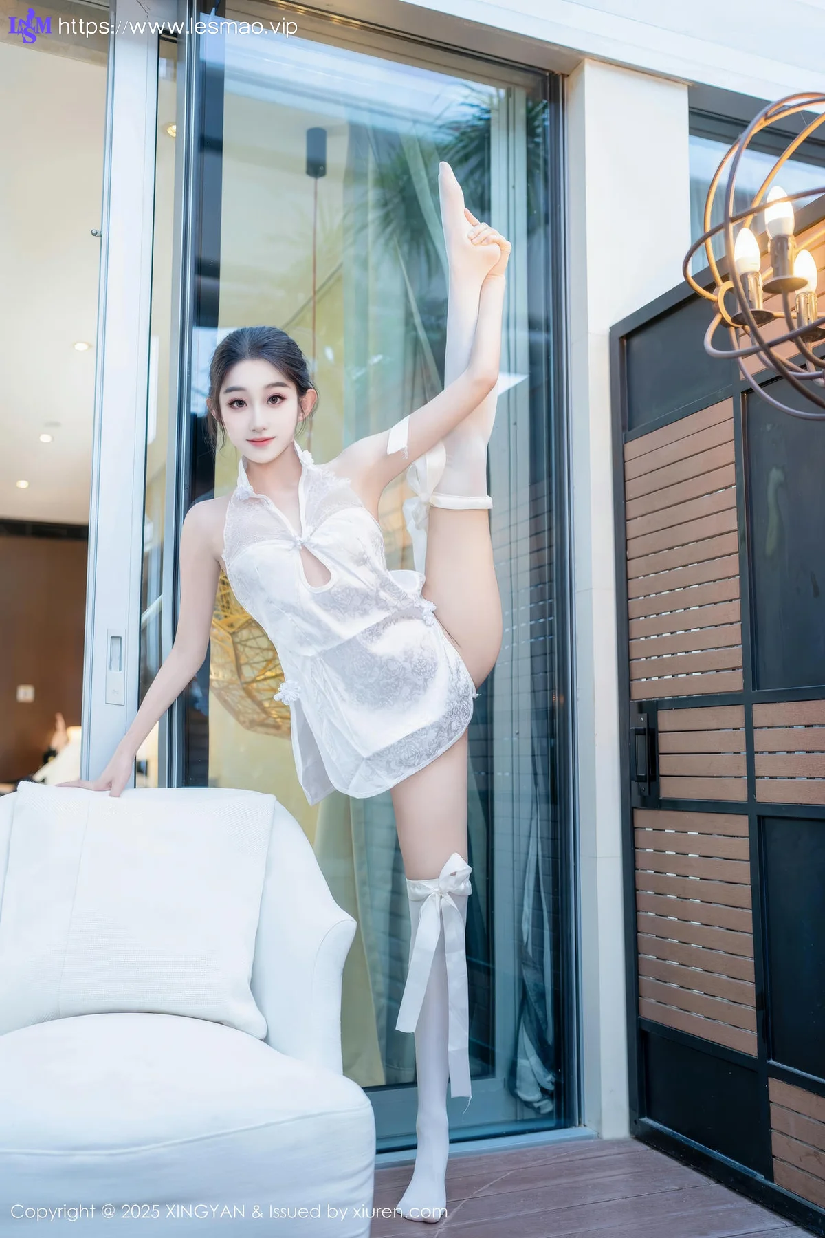 XINGYAN 星颜社 Vol.313 星冉 性感白色旗袍 - 51