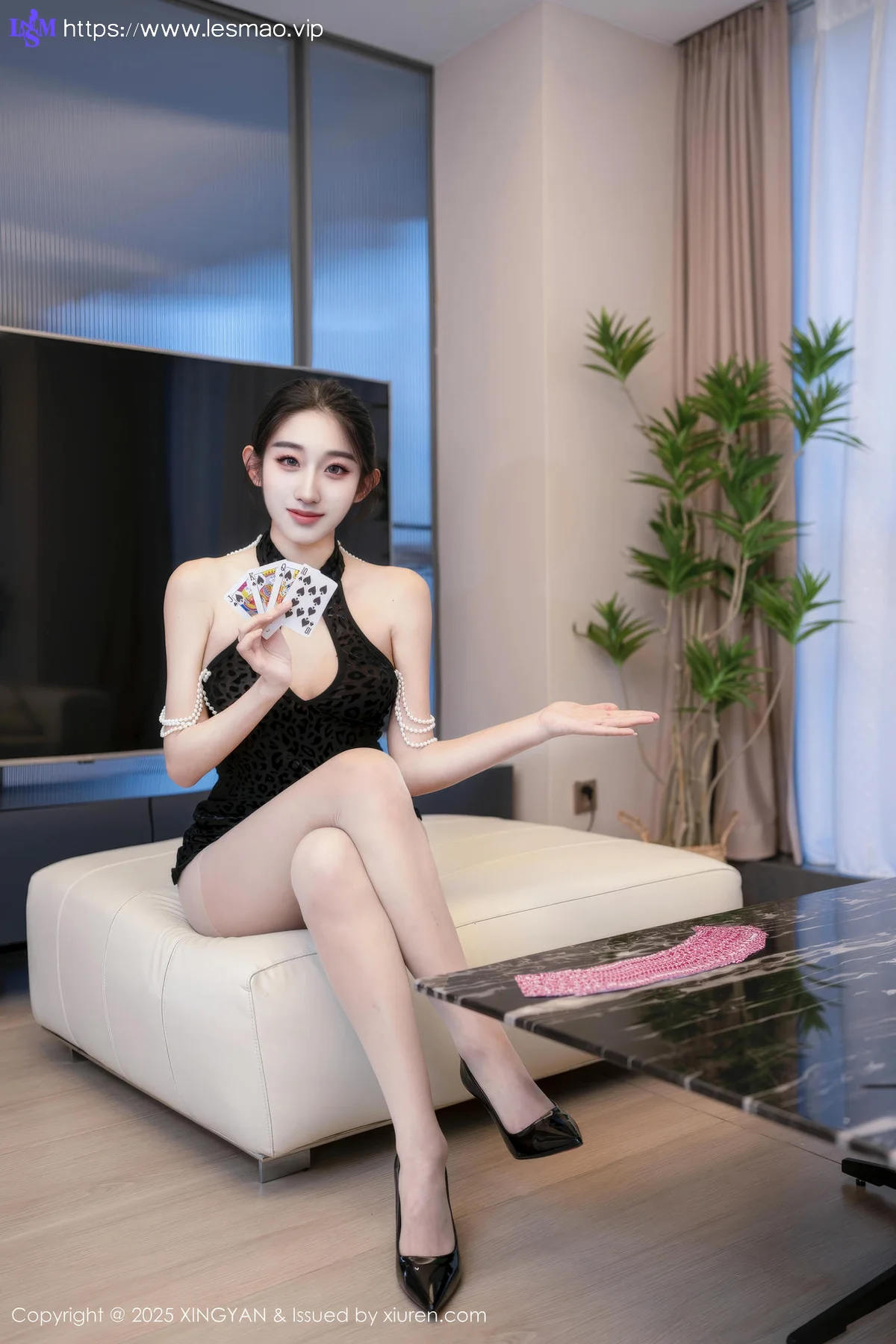 XINGYAN 星颜社 Vol.327 星冉 黑丝旗袍长腿美女 - 43