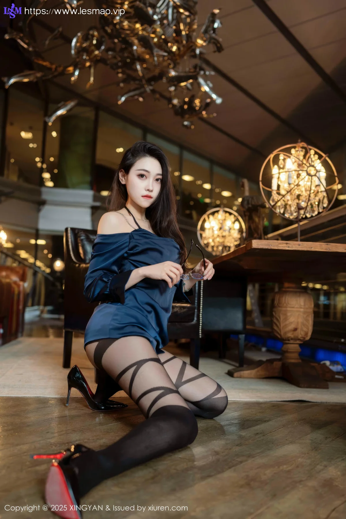 XINGYAN 星颜社 Vol.328 清妙 玉体黑丝连体衣 - 12