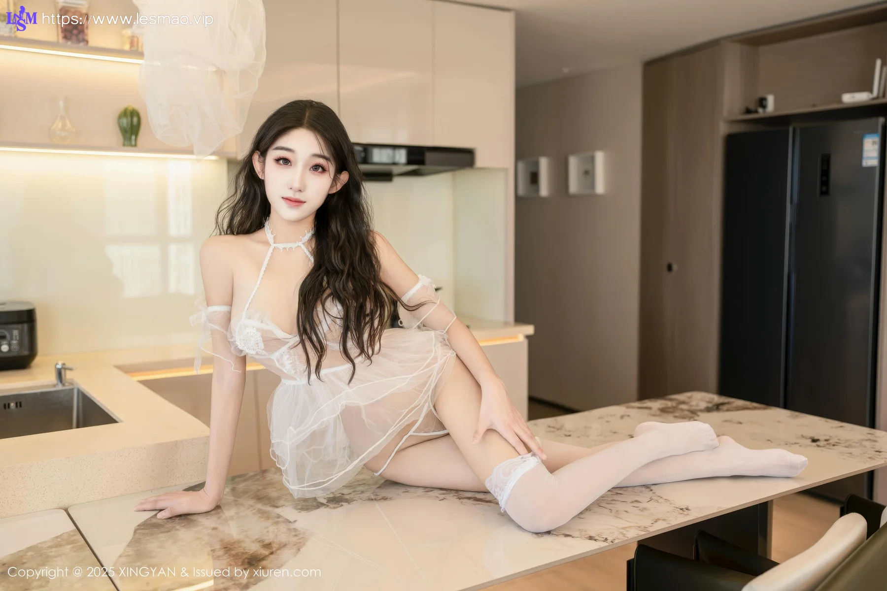XINGYAN 星颜社 Vol.330 星冉 白色蕾丝透视 - 21
