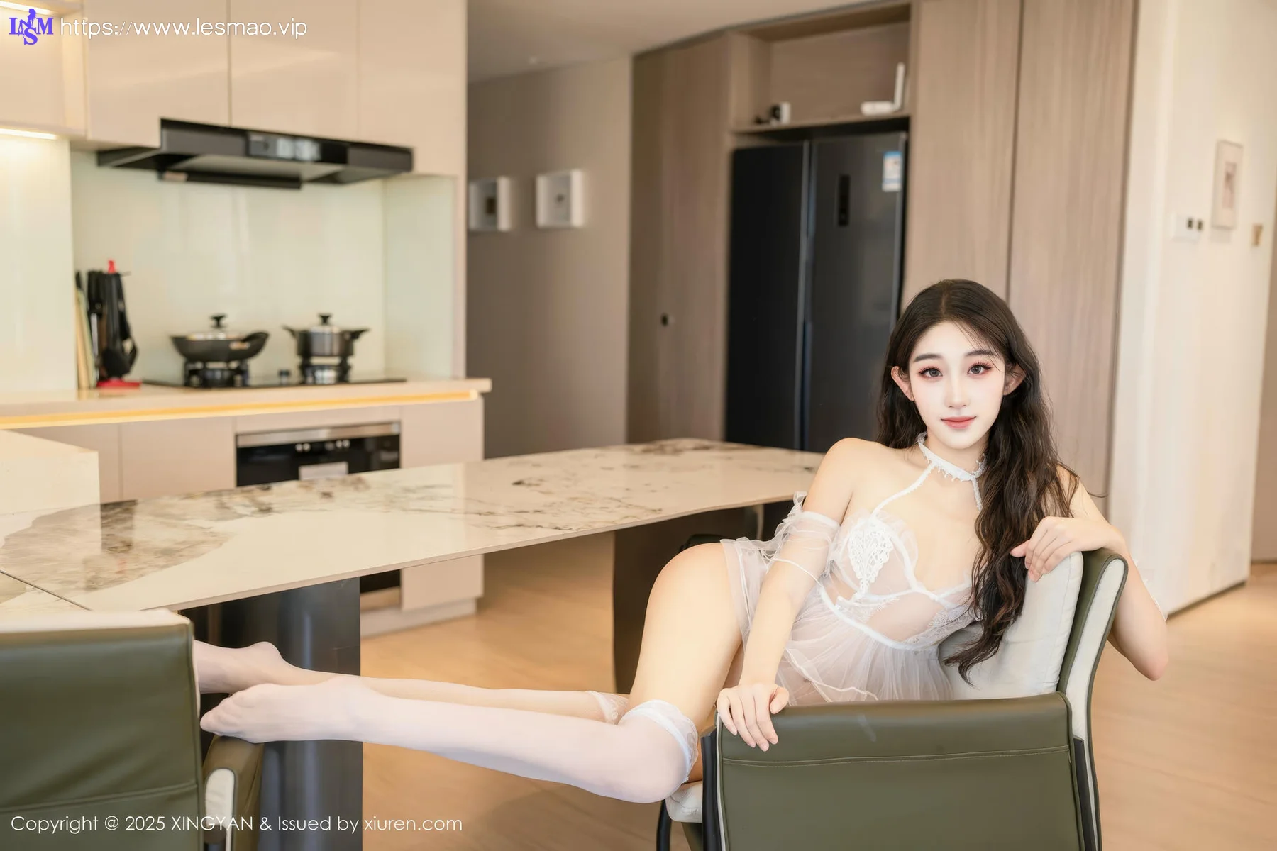 XINGYAN 星颜社 Vol.330 星冉 白色蕾丝透视 - 37