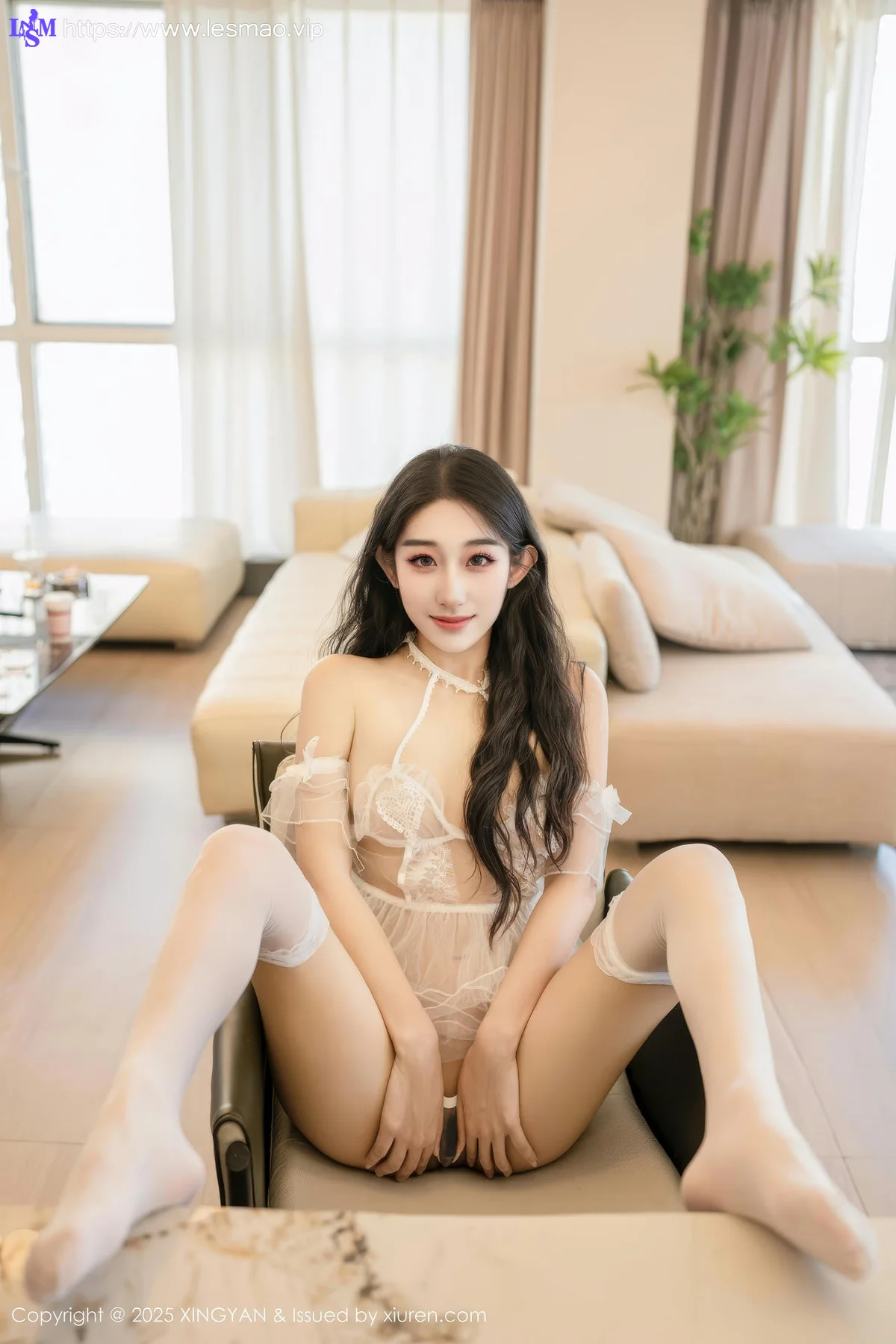 XINGYAN 星颜社 Vol.330 星冉 白色蕾丝透视 - 40