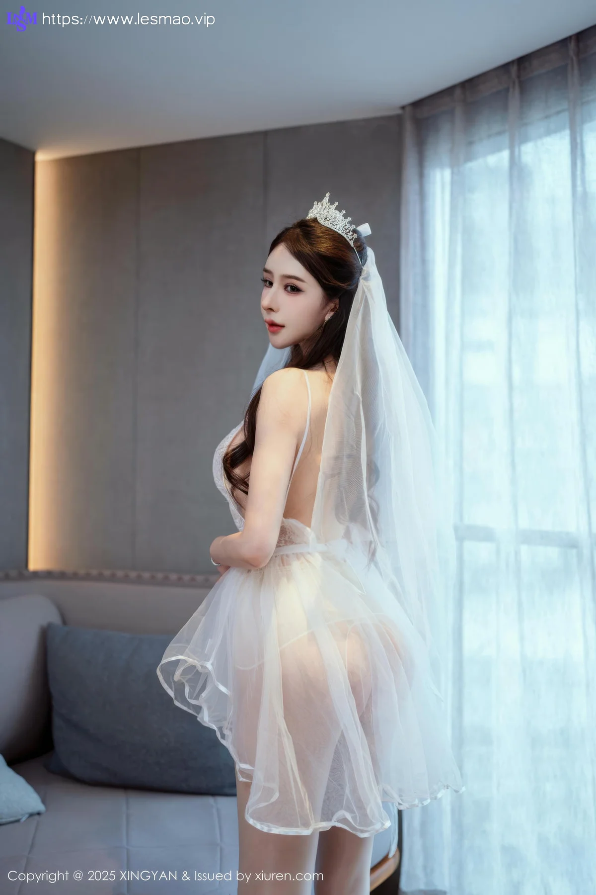 XINGYAN 星颜社 Vol.388 李丽莎 白色婚纱熟女姿态 - 12