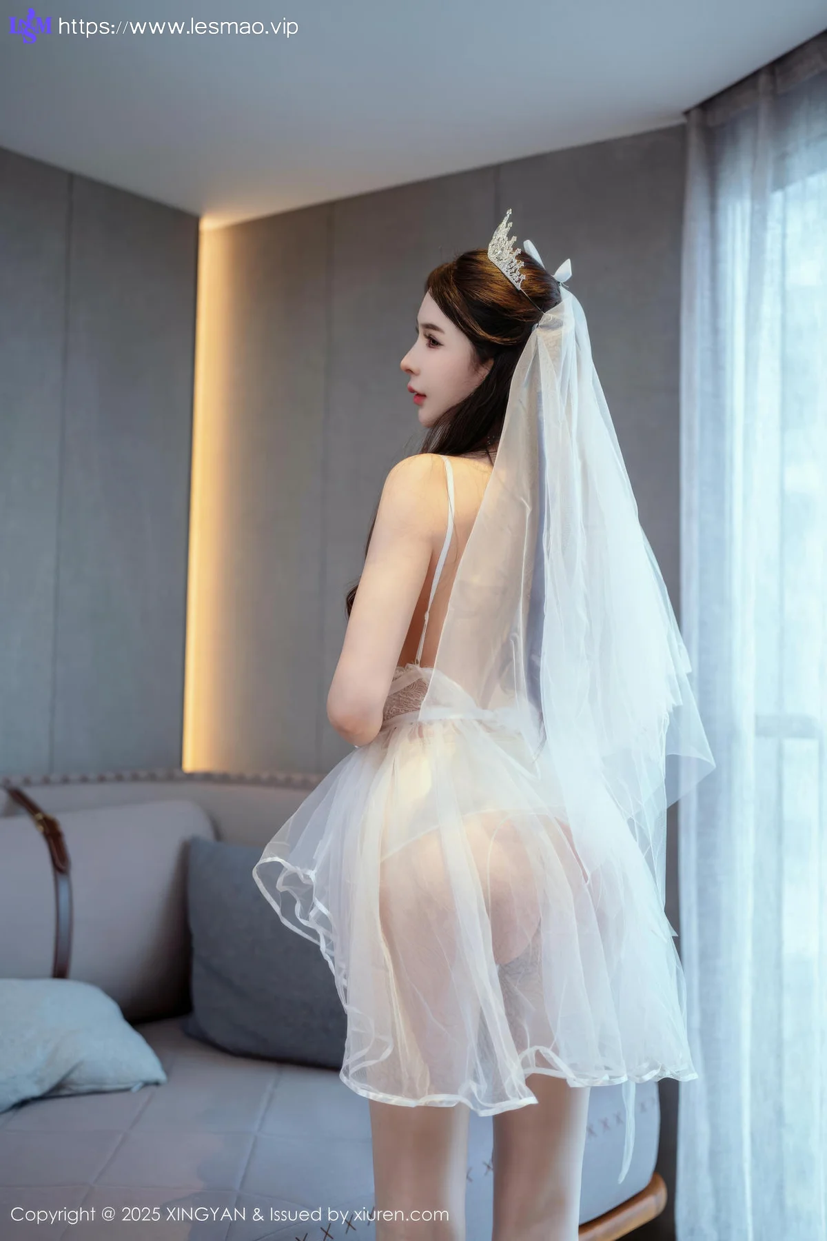 XINGYAN 星颜社 Vol.388 李丽莎 白色婚纱熟女姿态 - 13