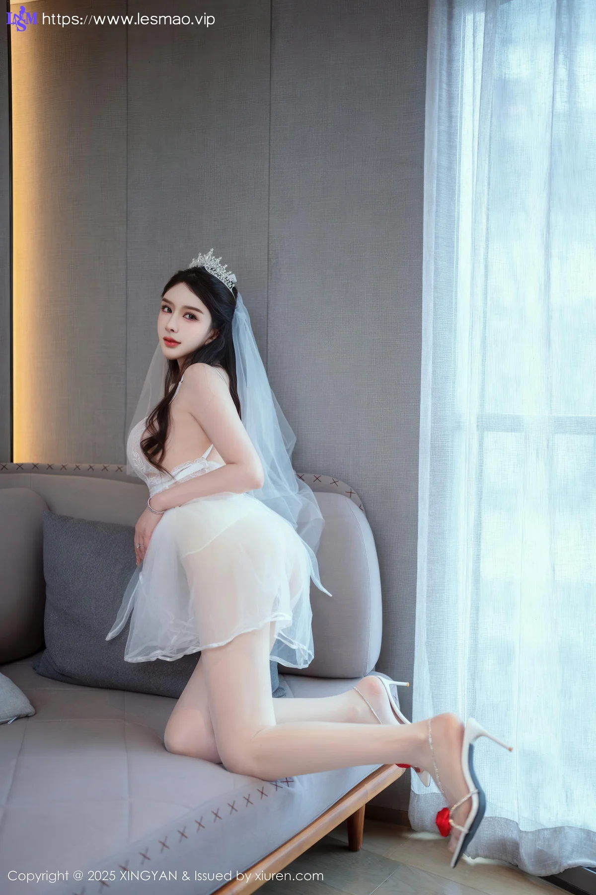 XINGYAN 星颜社 Vol.388 李丽莎 白色婚纱熟女姿态 - 15