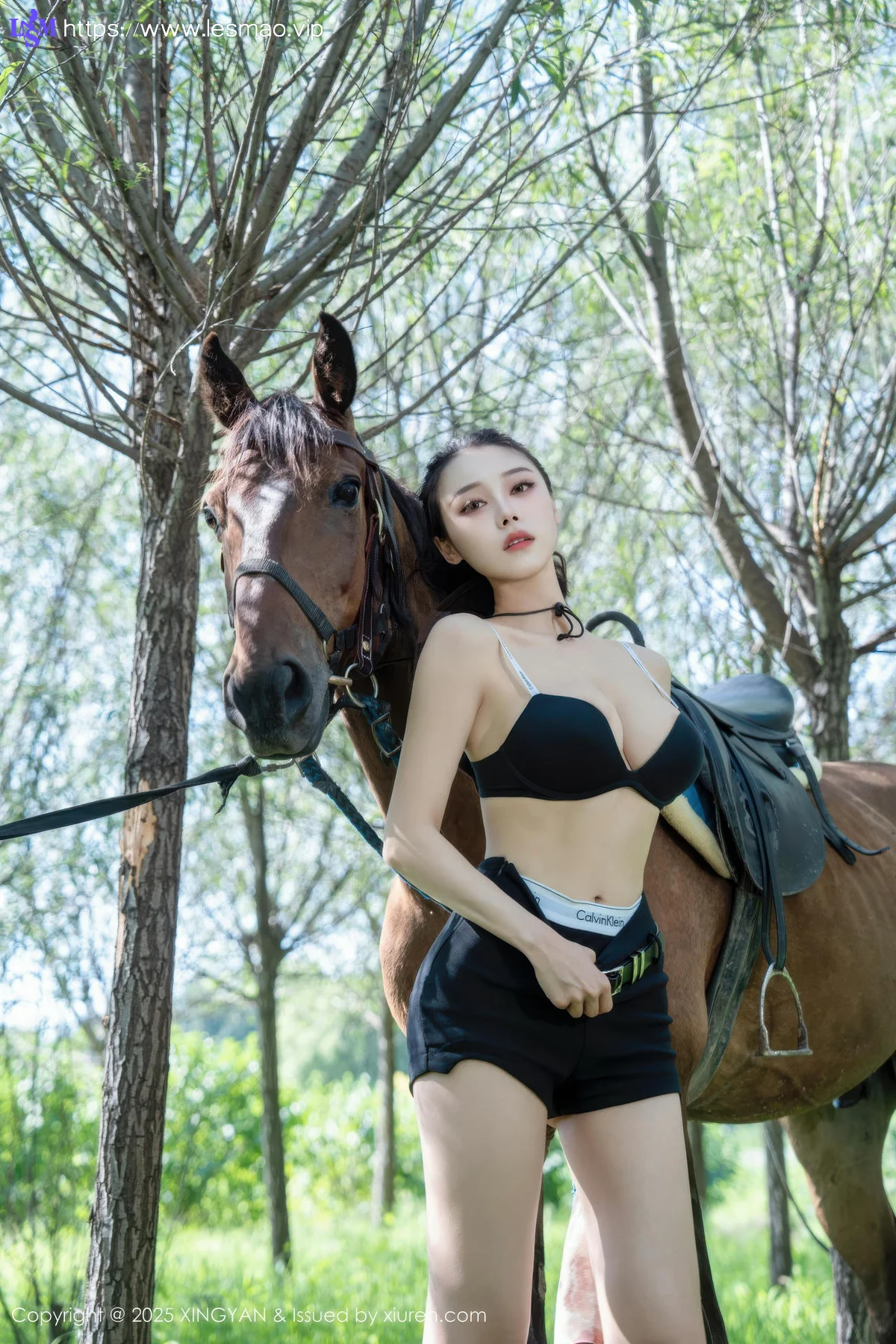 XINGYAN 星颜社 Vol.391 清妙 牛仔女郎蓝色衬衫 - 33