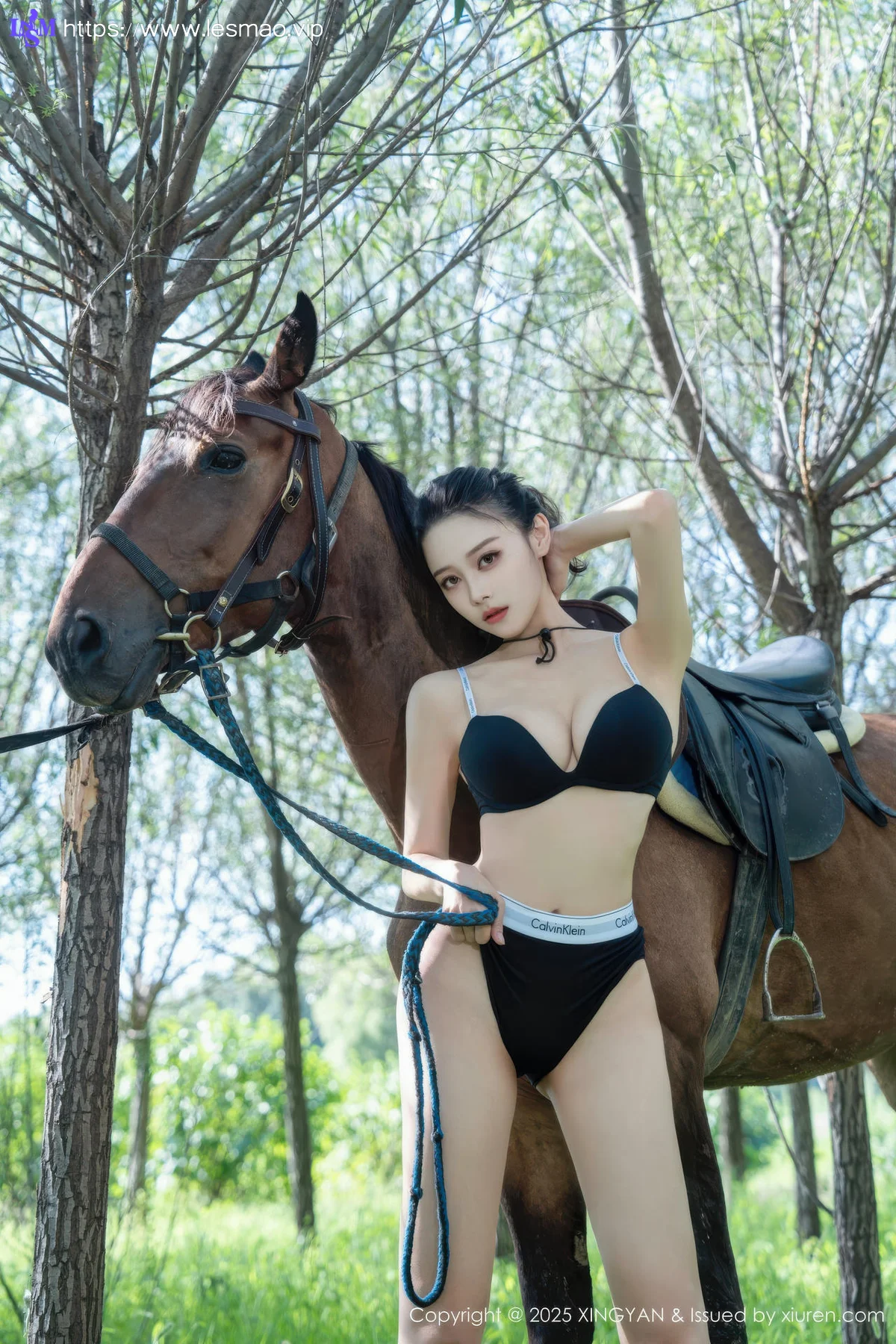 XINGYAN 星颜社 Vol.391 清妙 牛仔女郎蓝色衬衫 - 37