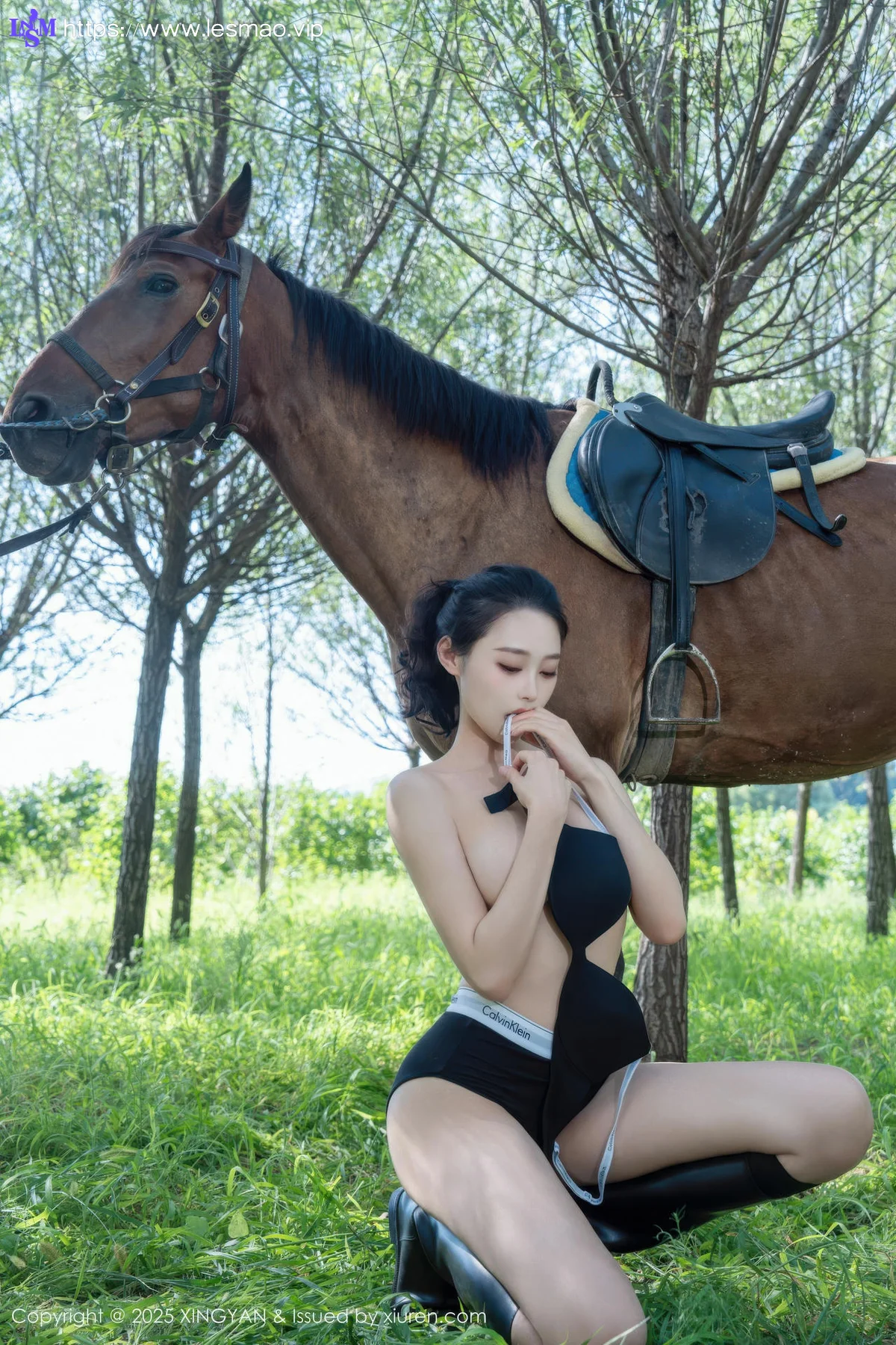 XINGYAN 星颜社 Vol.391 清妙 牛仔女郎蓝色衬衫 - 73